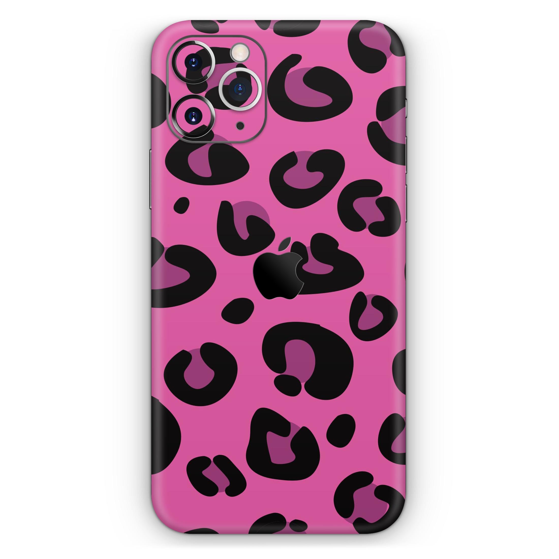 Pink Vector Cheetah Print Skin-Kit for Apple iPhone, showcasing vibrant colors and stylish design.