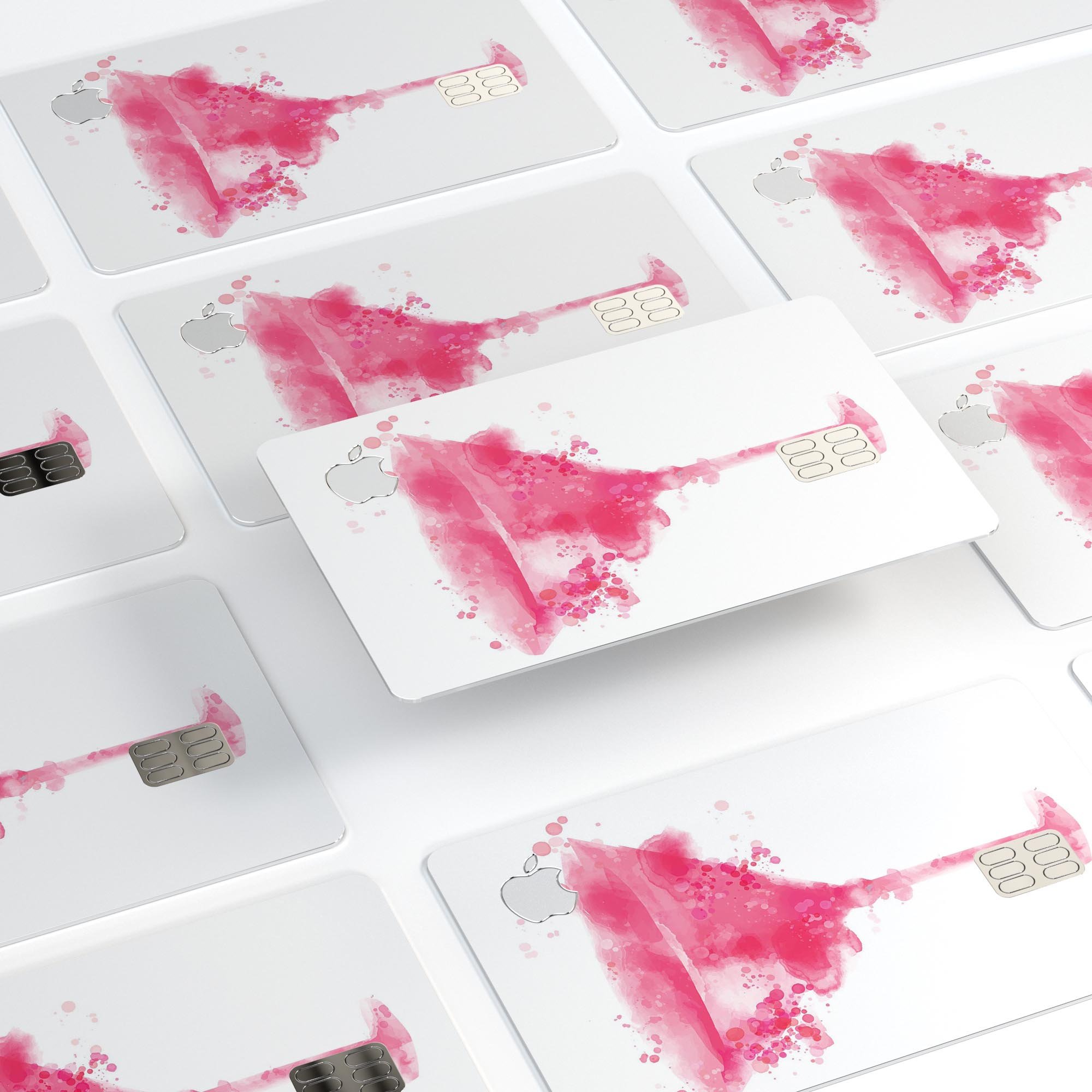 Pretty in Pink Martini V2 decal skin for Apple Card, showcasing premium vinyl material and stylish design.