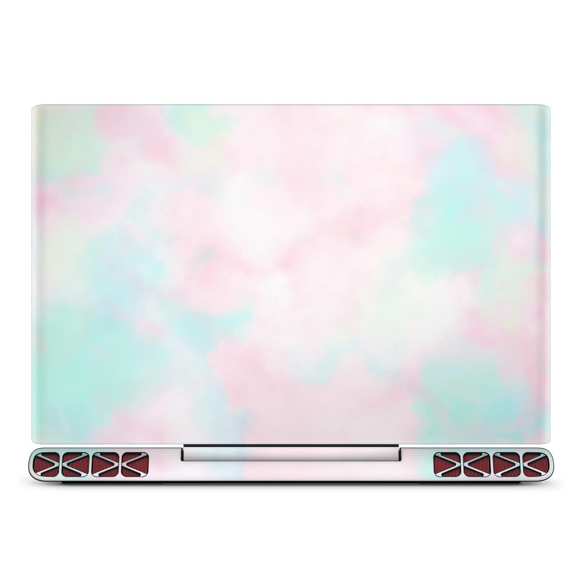 Pretty Pastel Clouds V7 skin decal wrap kit for Dell Inspiron 15 7000, showcasing a colorful and stylish design.