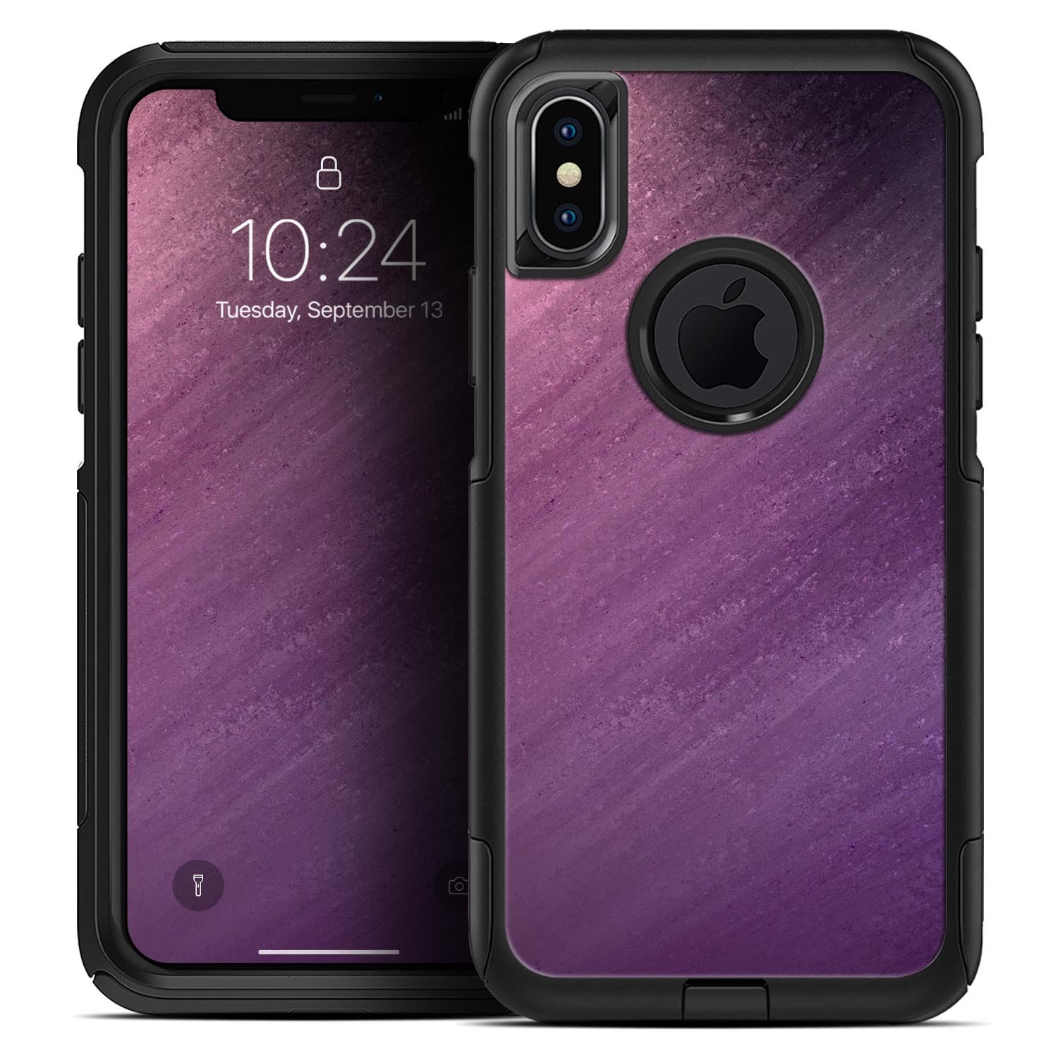 Purple Dust Skin Kit for iPhone OtterBox Cases featuring a vibrant purple design and ultra-thin protection.