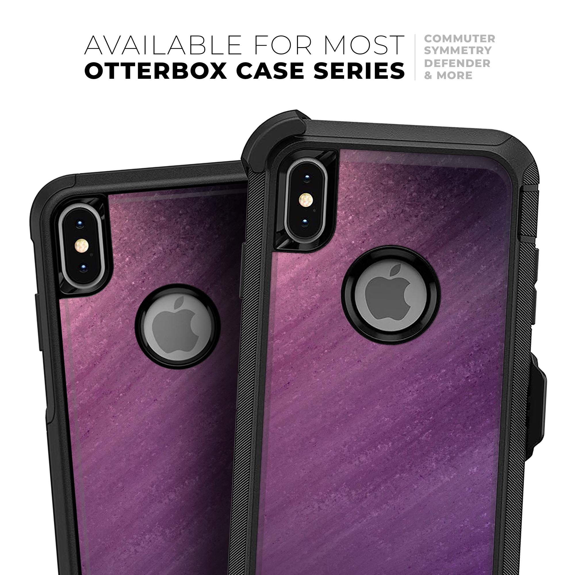 Purple Dust Skin Kit for iPhone OtterBox Cases featuring a vibrant purple design and ultra-thin protection.