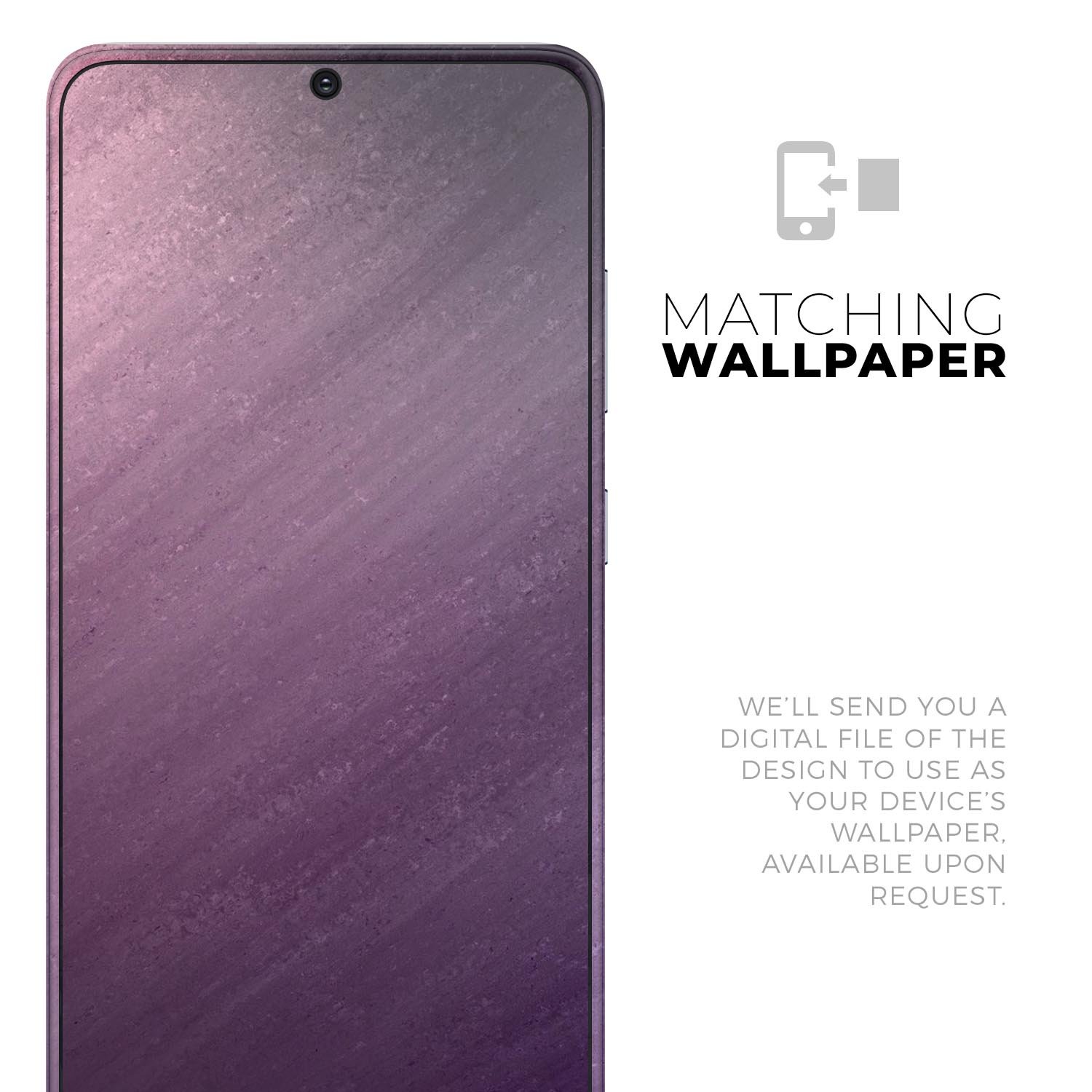 Purple Dust Skin-Kit for Samsung Galaxy S20, showcasing its sleek design and premium finish.