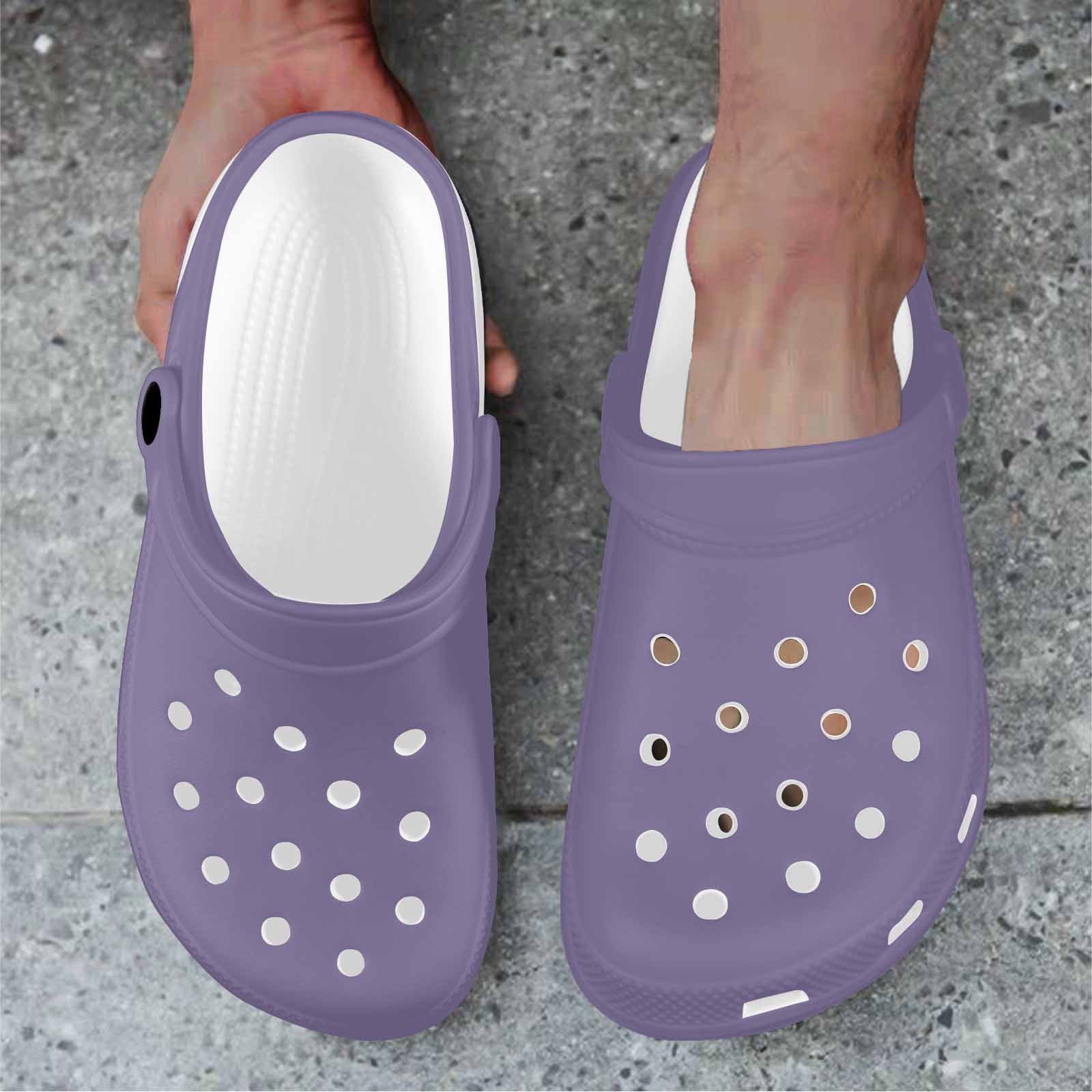 Purple Haze Adult Clogs made from lightweight EVA material with ventilation ports and pivoting heel straps.