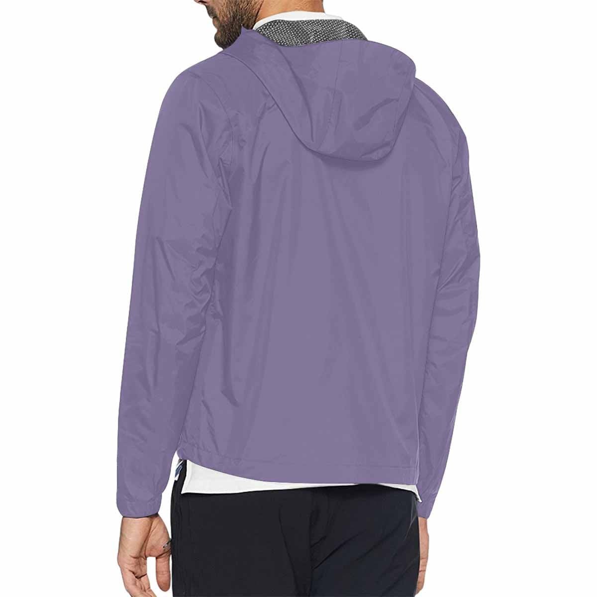 Purple Haze Hooded Windbreaker Jacket for men and women, featuring a vibrant design, adjustable hood, and zippered pockets.