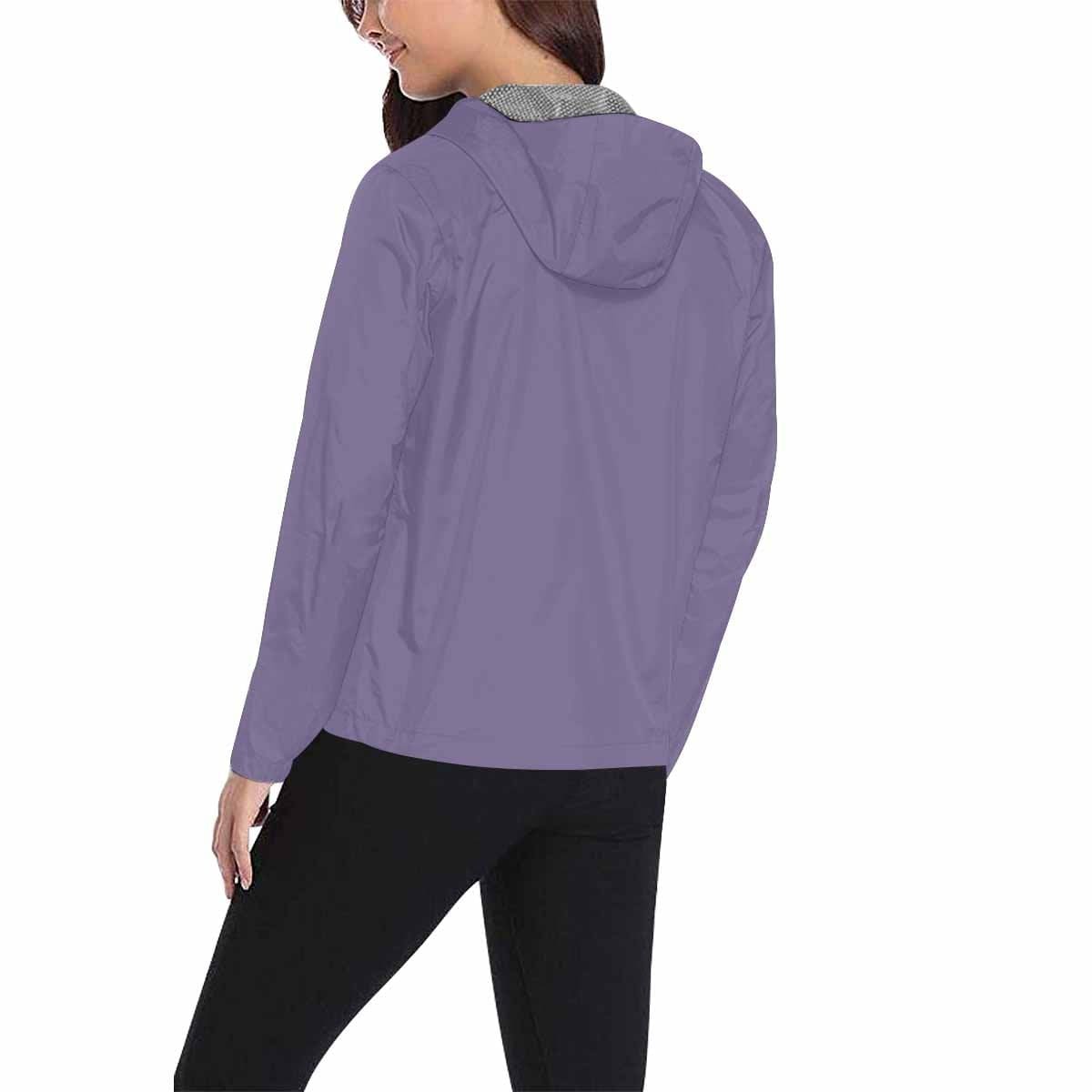 Purple Haze Hooded Windbreaker Jacket for men and women, featuring a vibrant design, adjustable hood, and zippered pockets.