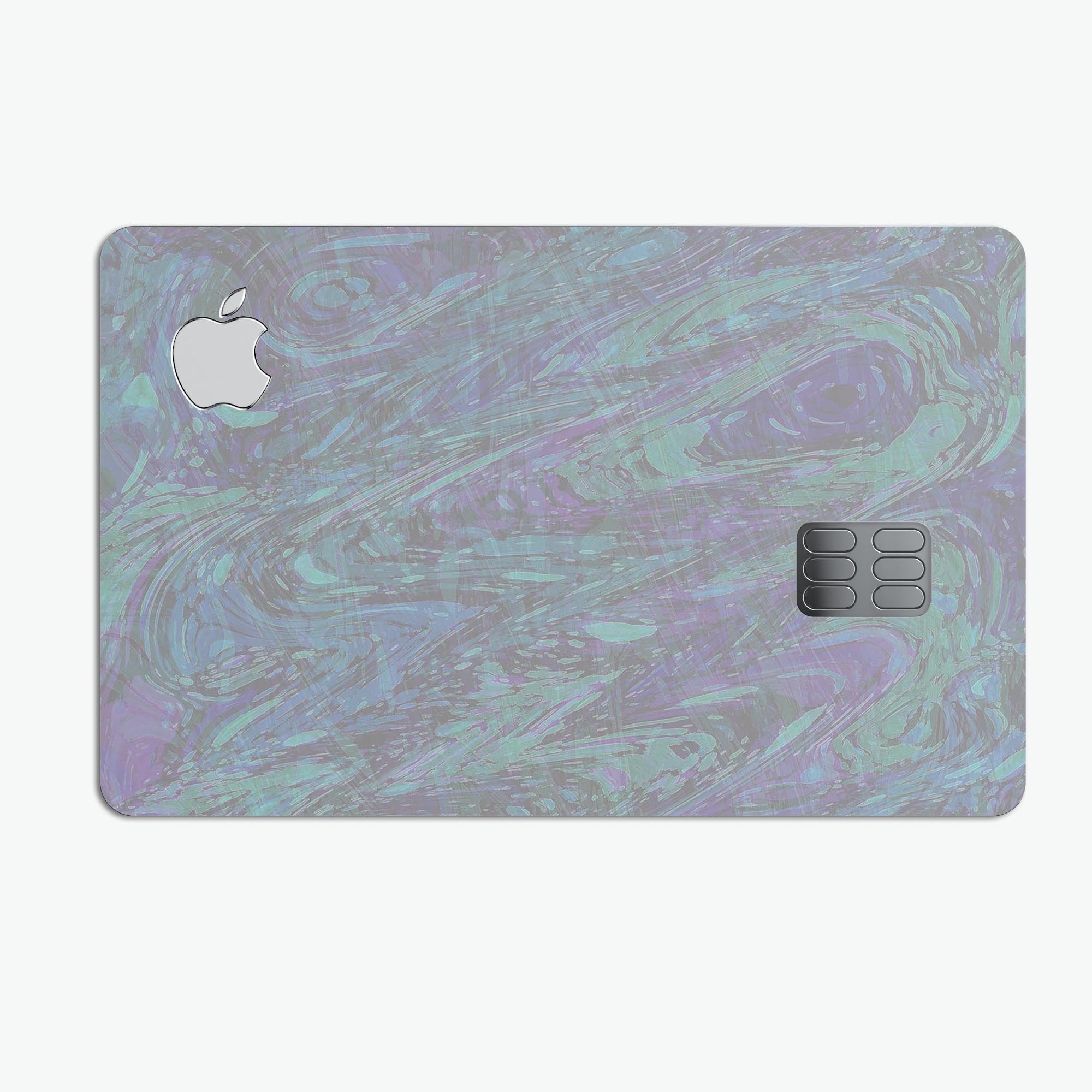 Purple Slate Marble Surface V22 skin for Apple Card, showcasing a stylish marble design with a premium finish.