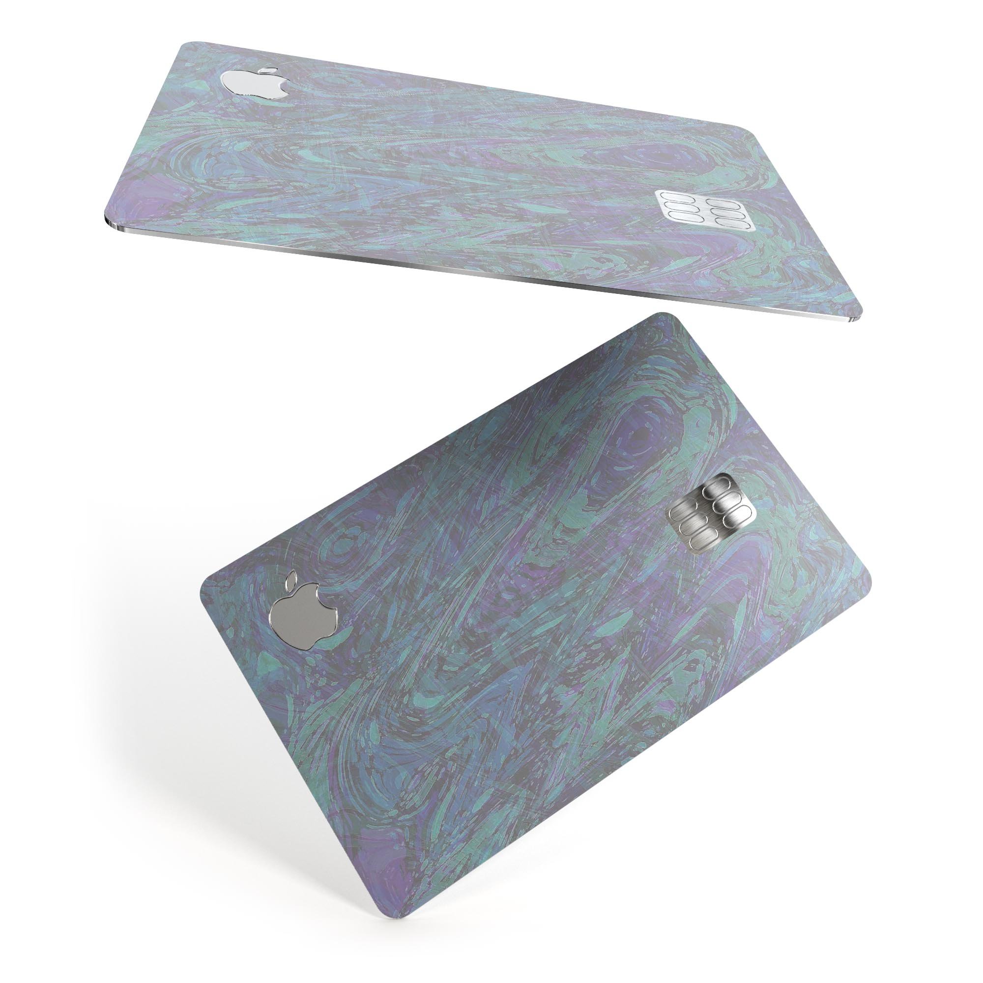 Purple Slate Marble Surface V22 skin for Apple Card, showcasing a stylish marble design with a premium finish.