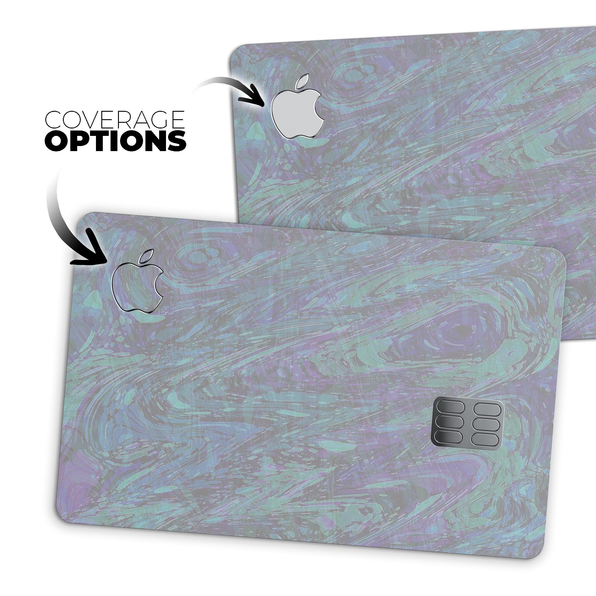 Purple Slate Marble Surface V22 skin for Apple Card, showcasing a stylish marble design with a premium finish.