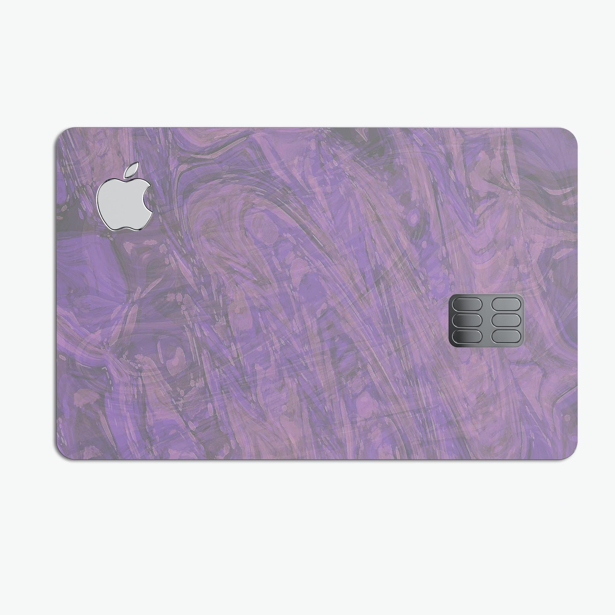 Purple Slate Marble Surface V30 skin for Apple Card, showcasing its elegant design and premium quality.