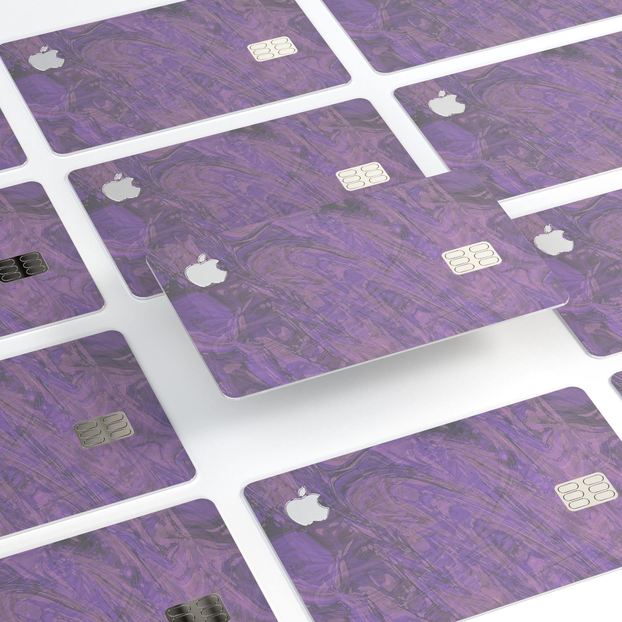 Purple Slate Marble Surface V30 skin for Apple Card, showcasing its elegant design and premium quality.