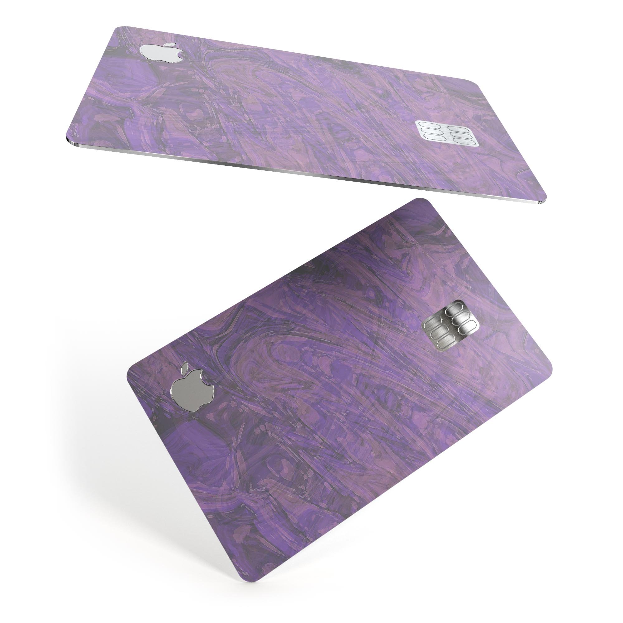 Purple Slate Marble Surface V30 skin for Apple Card, showcasing its elegant design and premium quality.