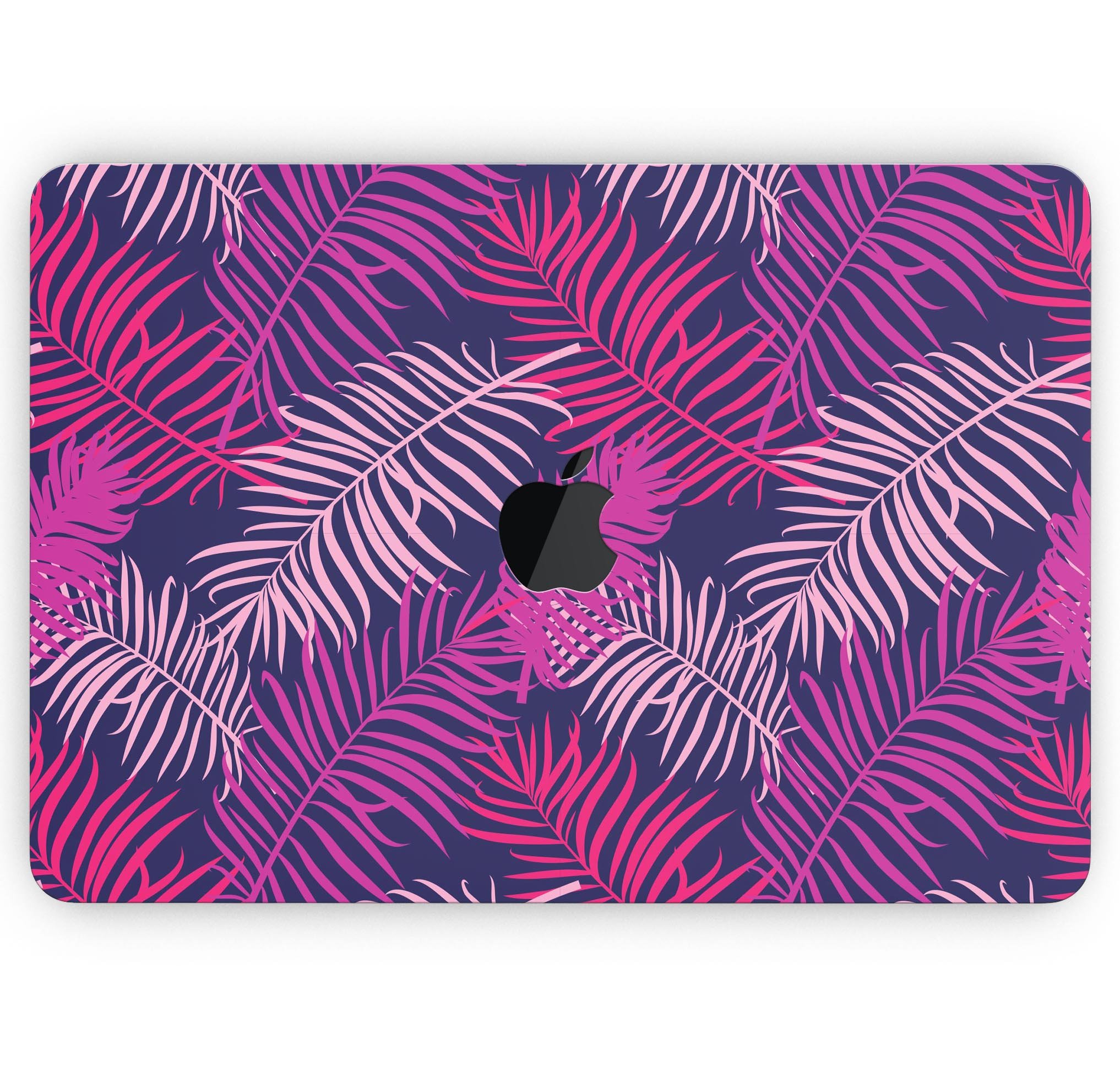 Purple Tropical Skin Decal Wrap Kit for Apple MacBook, showcasing vibrant colors and a sleek design.