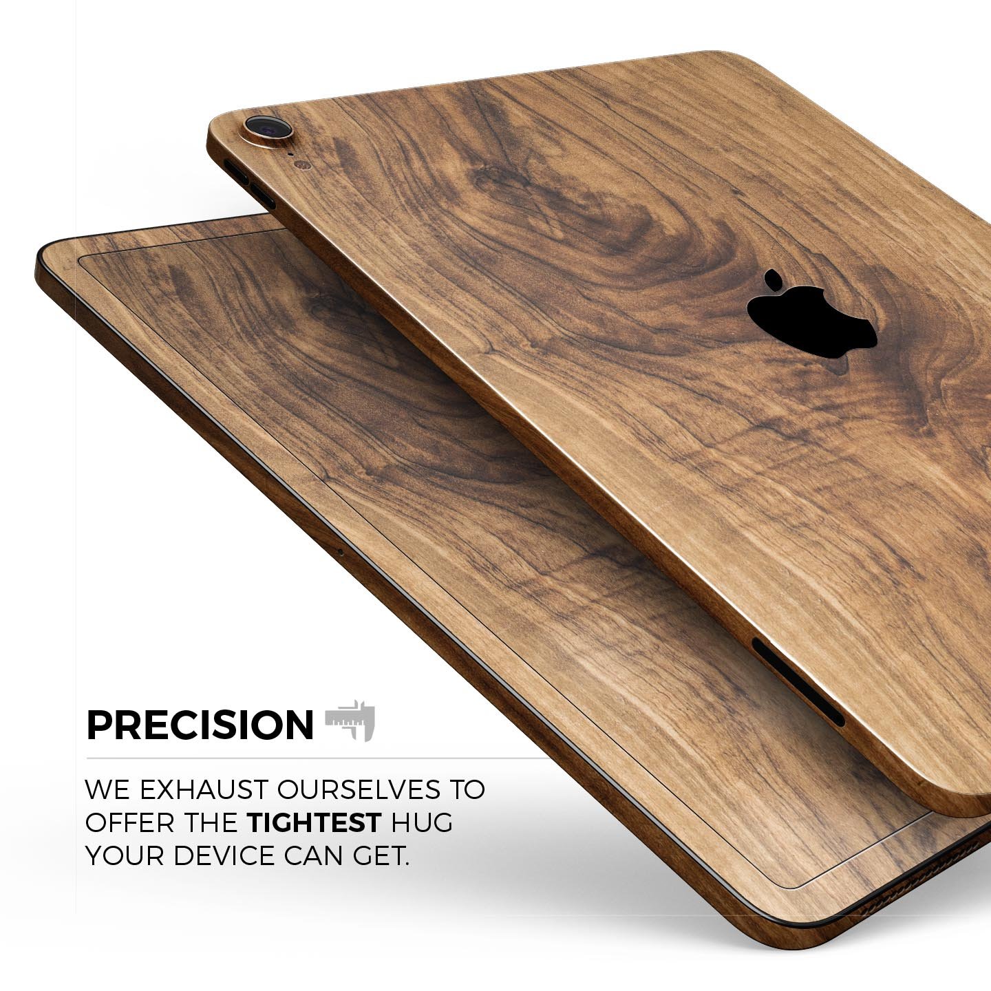 Raw Wood Planks V11 skin decal for Apple iPad Pro, showcasing a natural wood texture design with a premium finish.