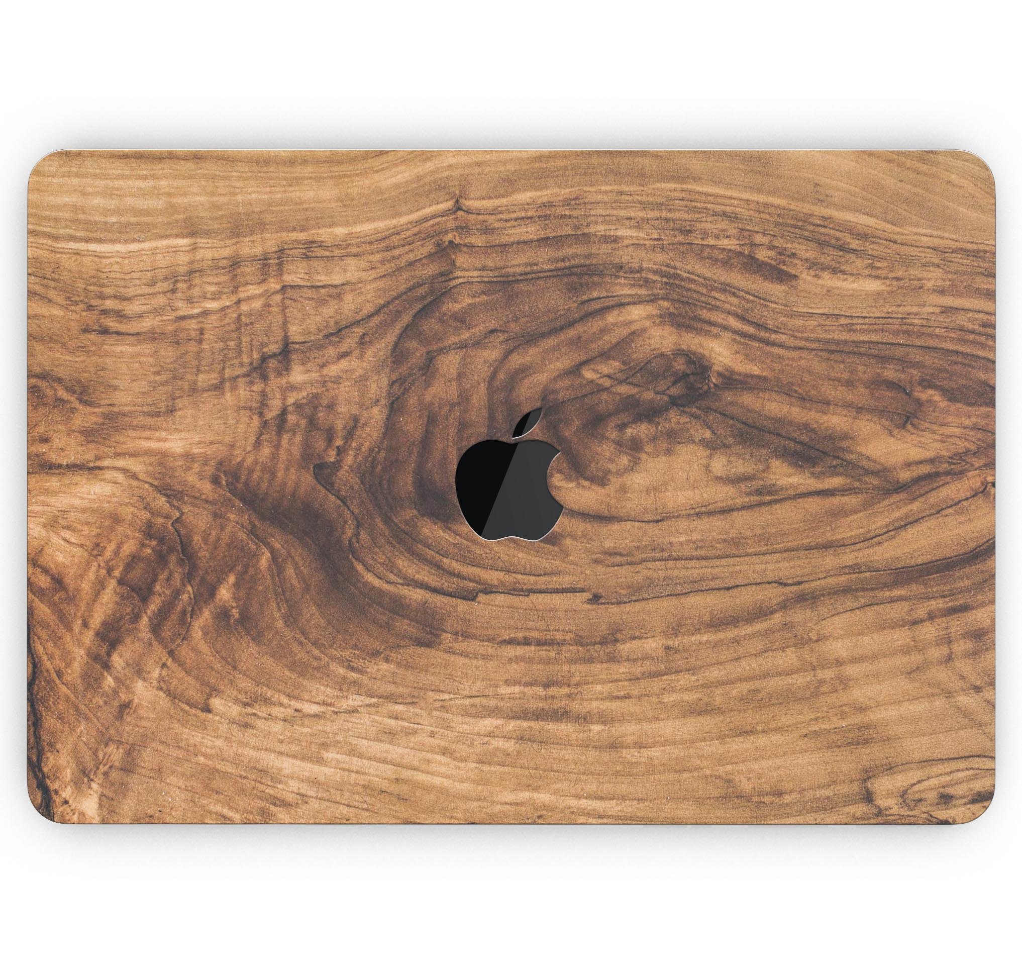 Raw Wood Planks V11 skin decal wrap kit for MacBook, showcasing a natural wood design with a smooth finish.