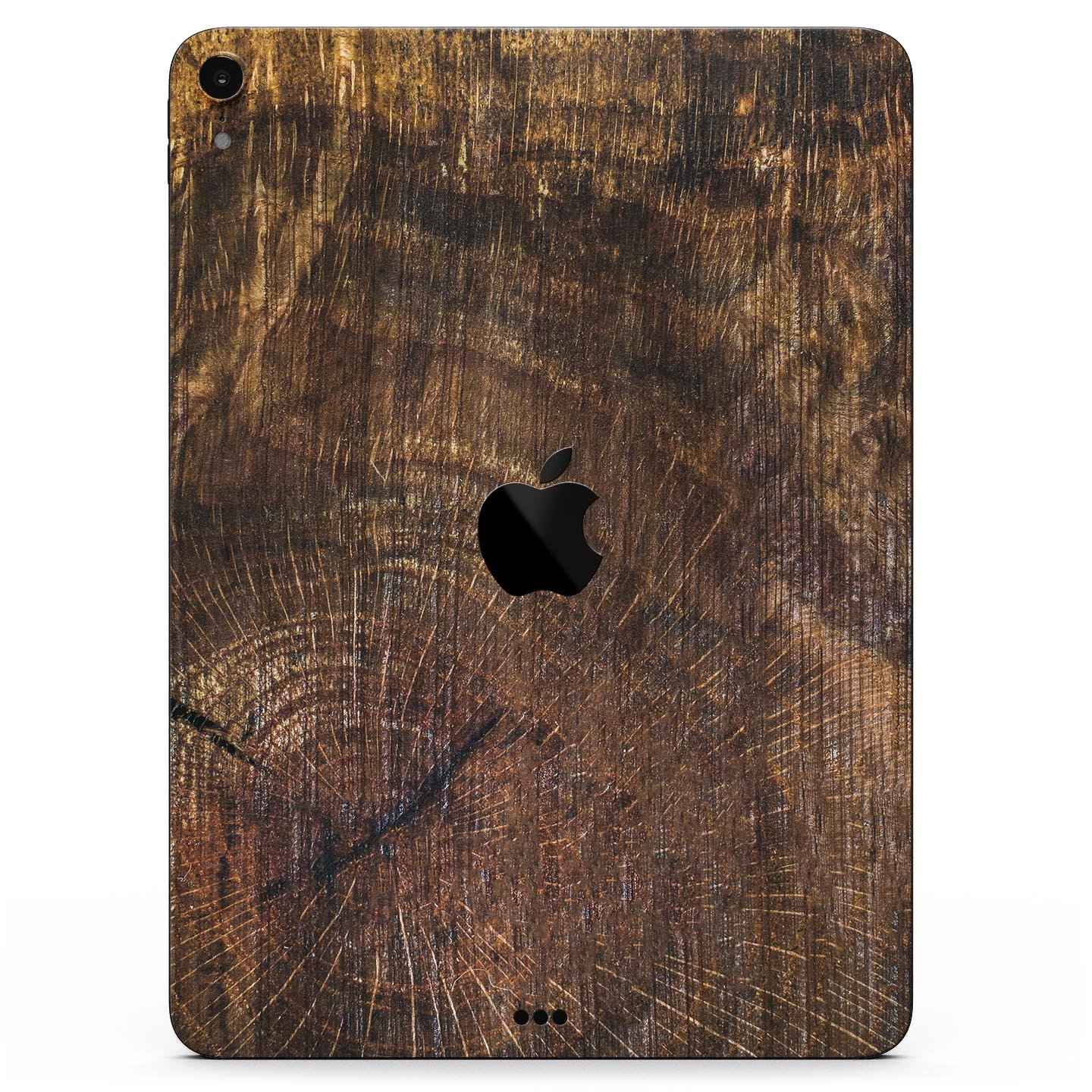 Raw Wood Planks V7 skin decal for Apple iPad Pro, showcasing a stylish wood design with a smooth finish.