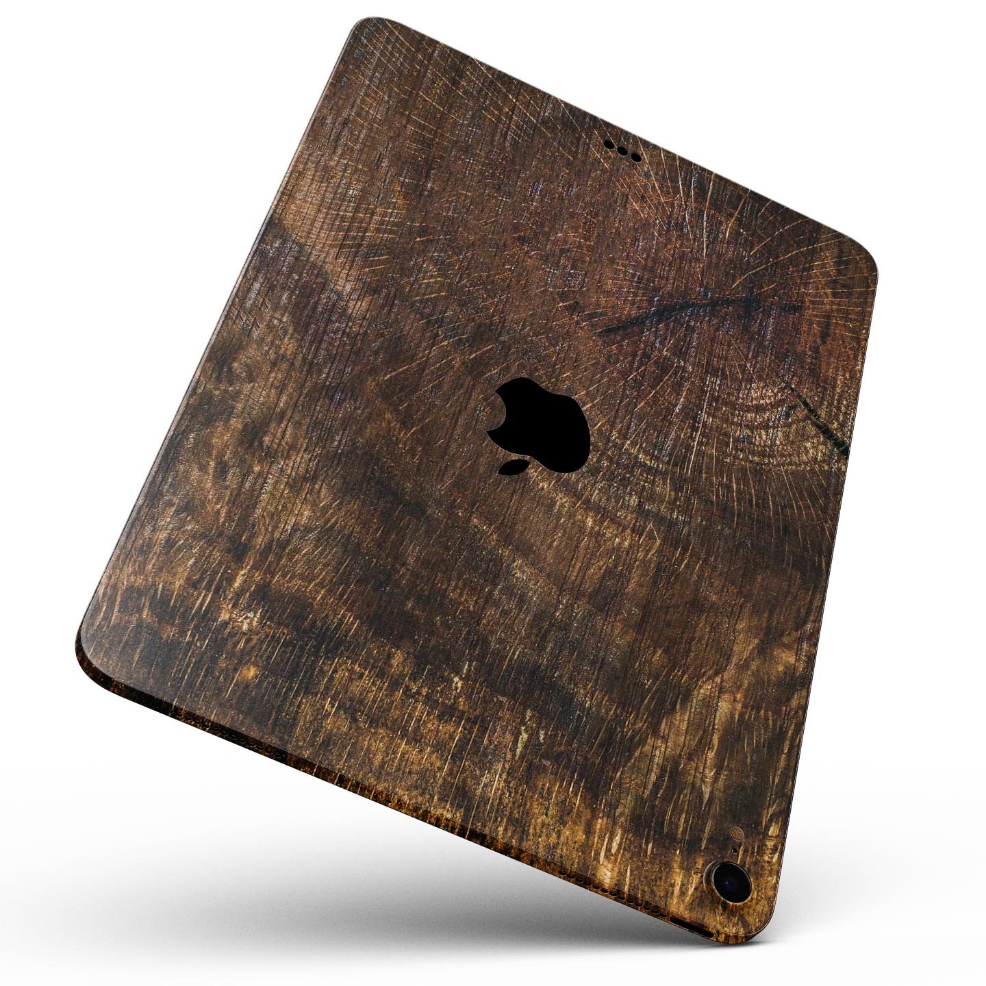 Raw Wood Planks V7 skin decal for Apple iPad Pro, showcasing a stylish wood design with a smooth finish.