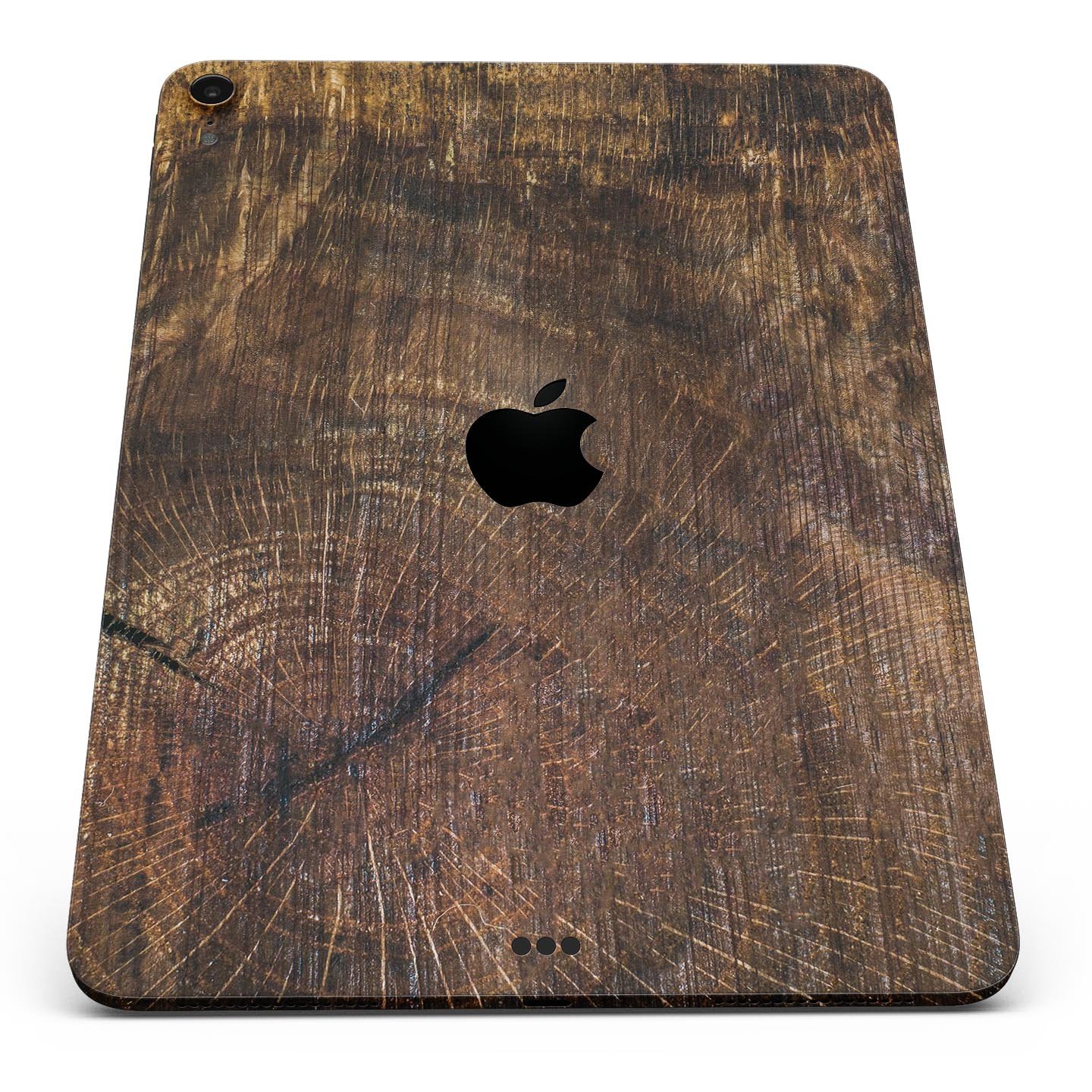 Raw Wood Planks V7 skin decal for Apple iPad Pro, showcasing a stylish wood design with a smooth finish.