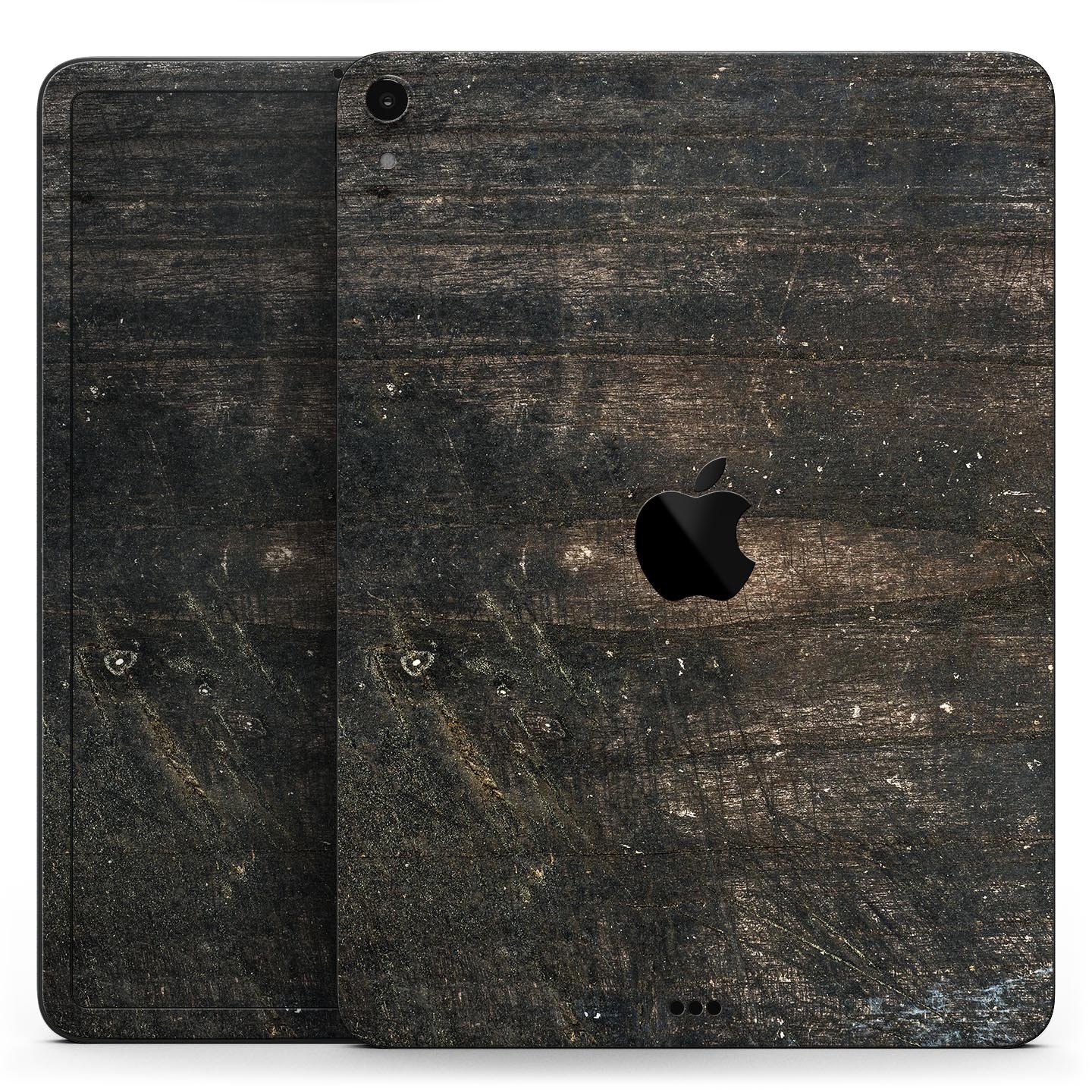 Raw Wood Planks V8 skin decal for Apple iPad Pro, showcasing a wood texture design for stylish protection.