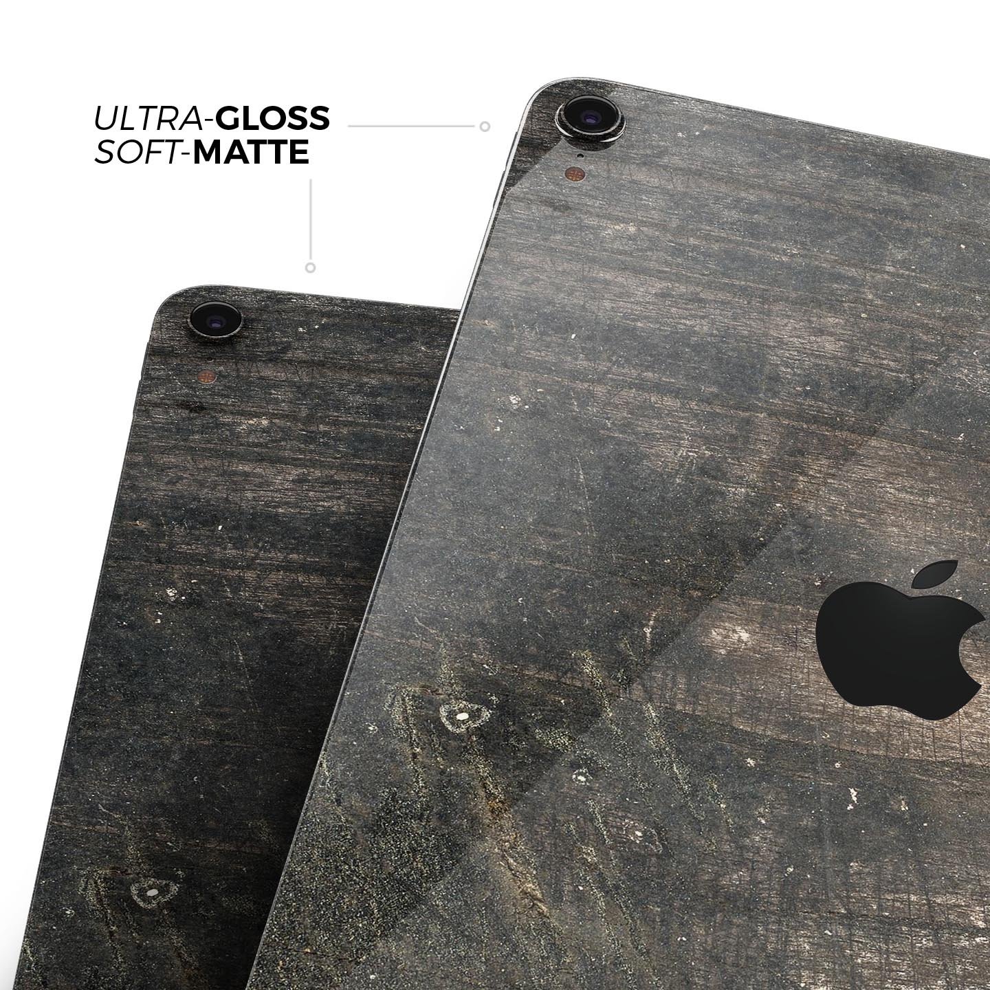 Raw Wood Planks V8 skin decal for Apple iPad Pro, showcasing a wood texture design for stylish protection.