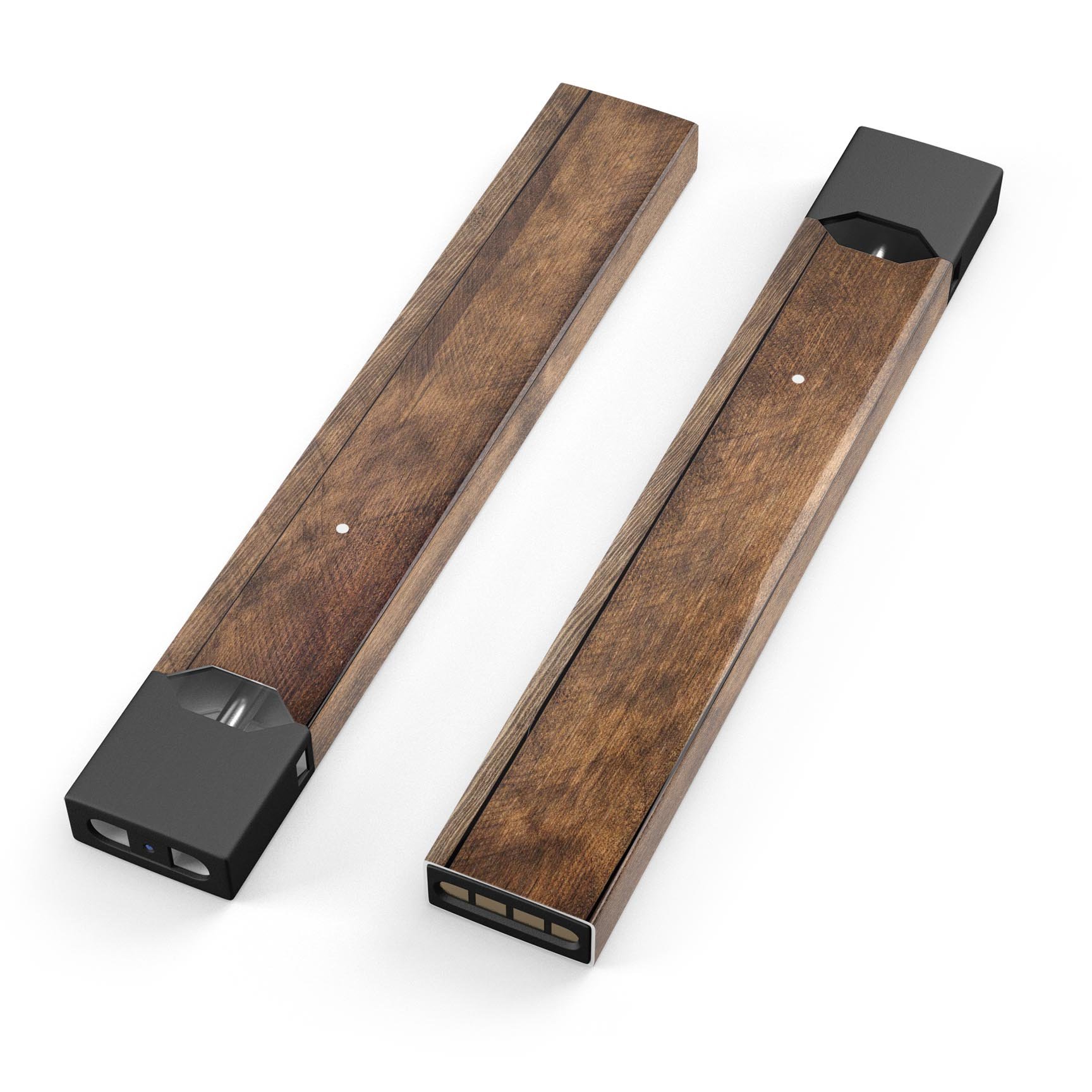 Raw Wood Planks V9 skin-wrap sticker for JUUL device, showcasing a stylish wood design with protective features.