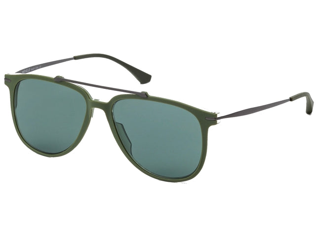 Rédélé JIMMY-3 full-rimmed rectangular glasses in green, showcasing stylish design and quality material.