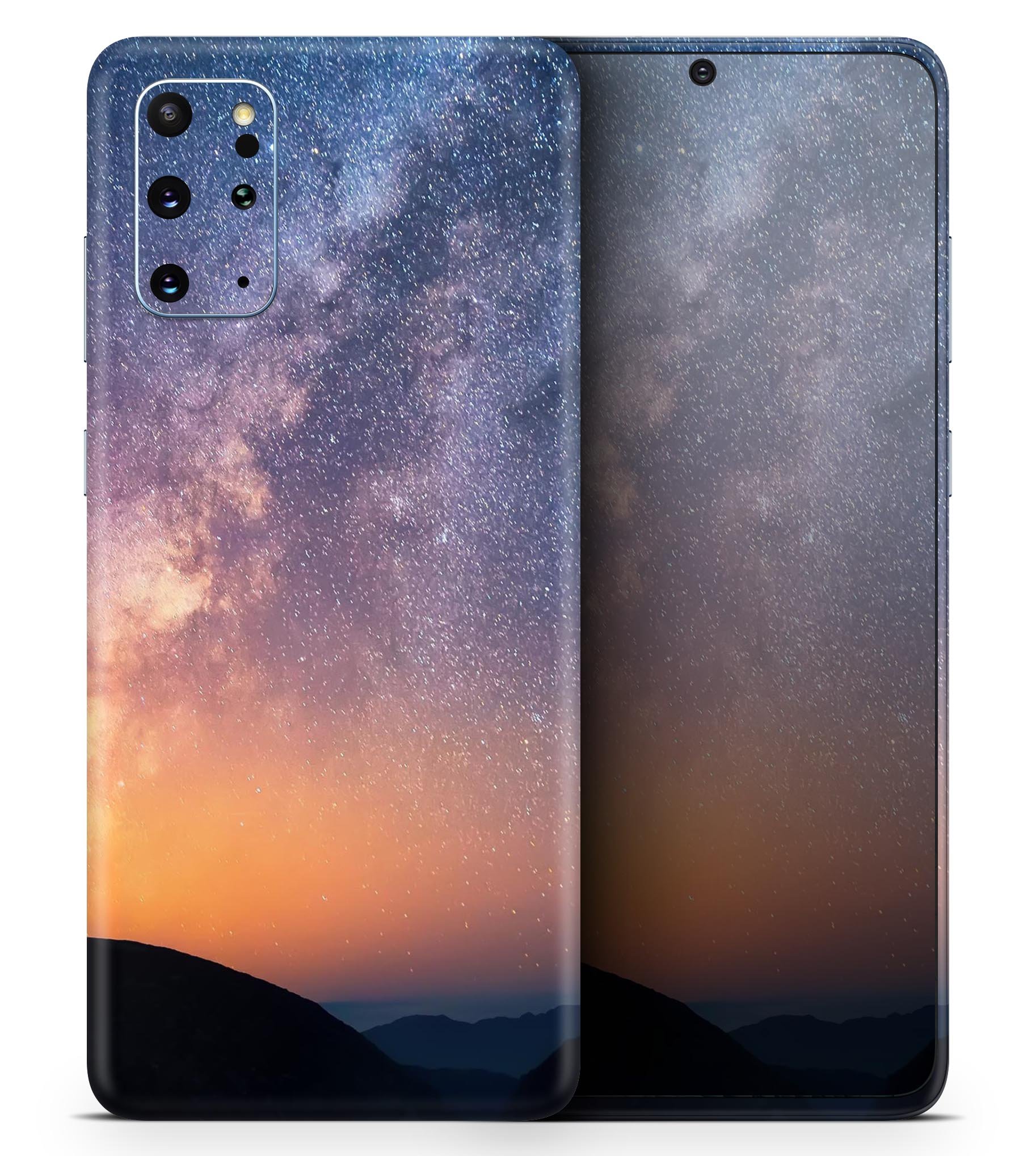 Reach for the Stars Skin-Kit for Samsung Galaxy S20, featuring a vibrant design and premium vinyl material for protection and style.