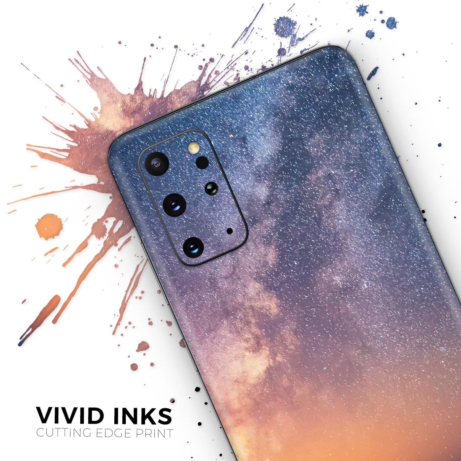 Reach for the Stars Skin-Kit for Samsung Galaxy S20, featuring a vibrant design and premium vinyl material for protection and style.