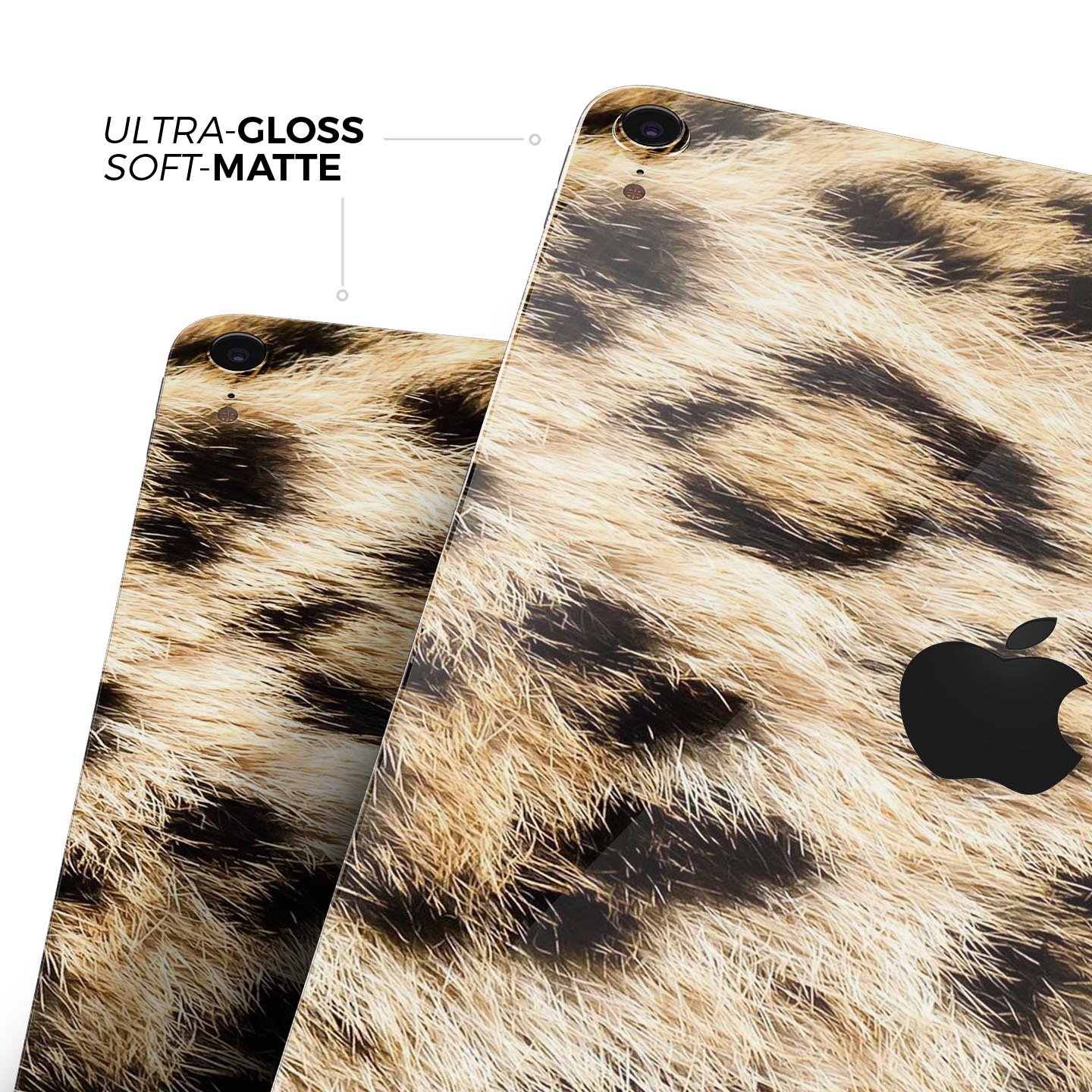 Real Cheetah Animal Print skin decal for Apple iPad, showcasing a vibrant cheetah pattern on a sleek surface.