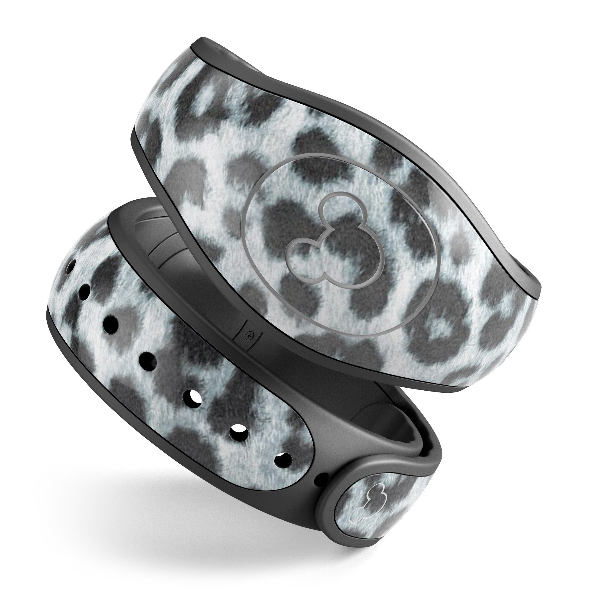 Real Leopard Animal Print decal skin wrap kit for Disney Magic Band, showcasing a stylish leopard pattern on a sleek surface.