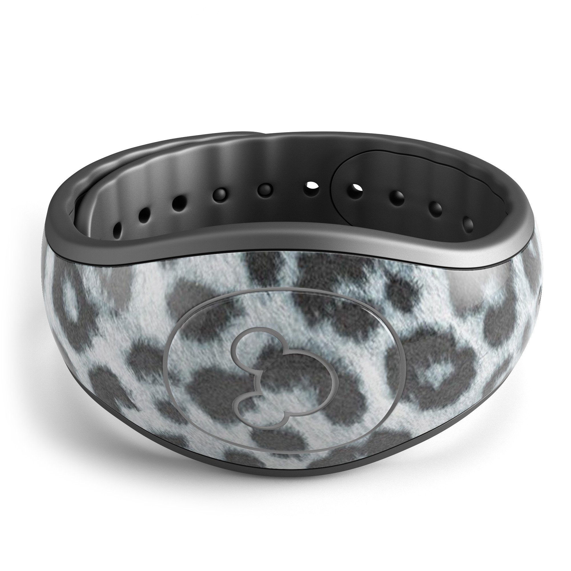 Real Leopard Animal Print decal skin wrap kit for Disney Magic Band, showcasing a stylish leopard pattern on a sleek surface.