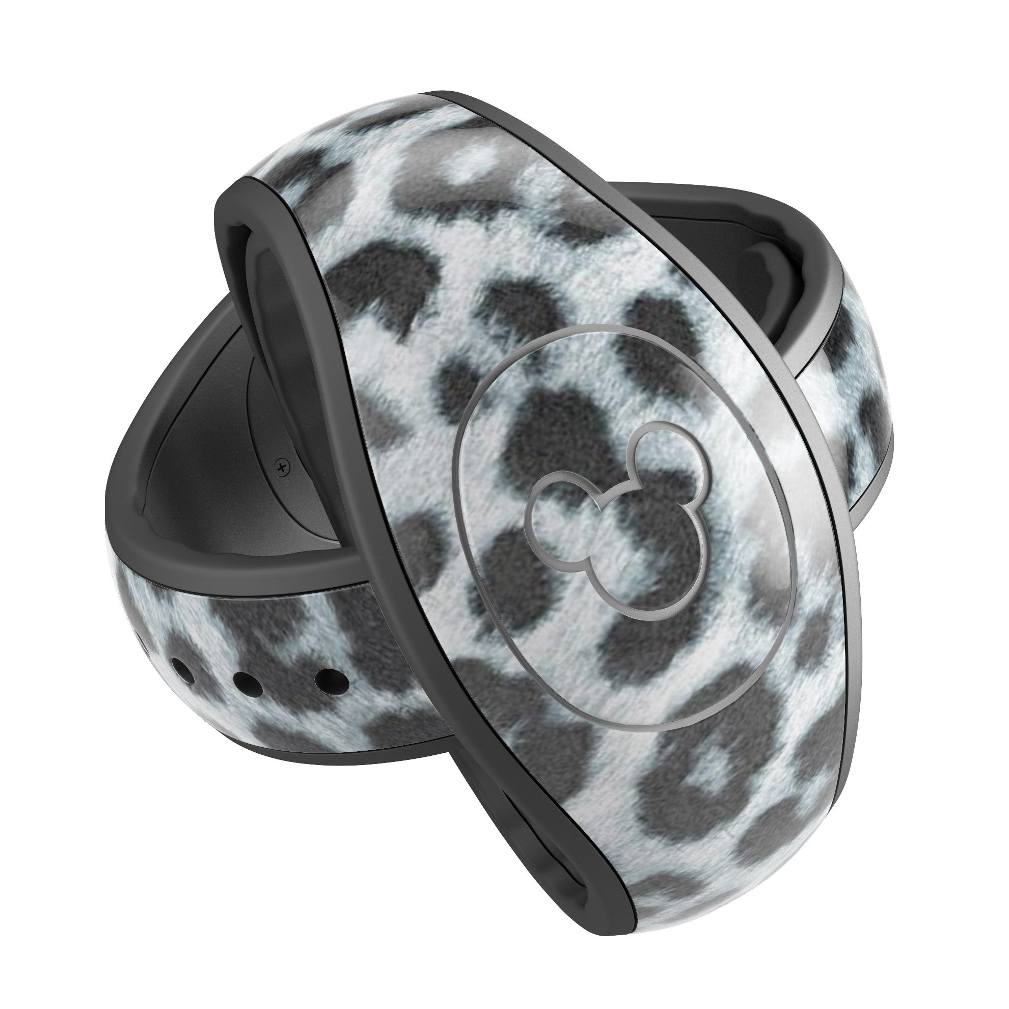 Real Leopard Animal Print decal skin wrap kit for Disney Magic Band, showcasing a stylish leopard pattern on a sleek surface.