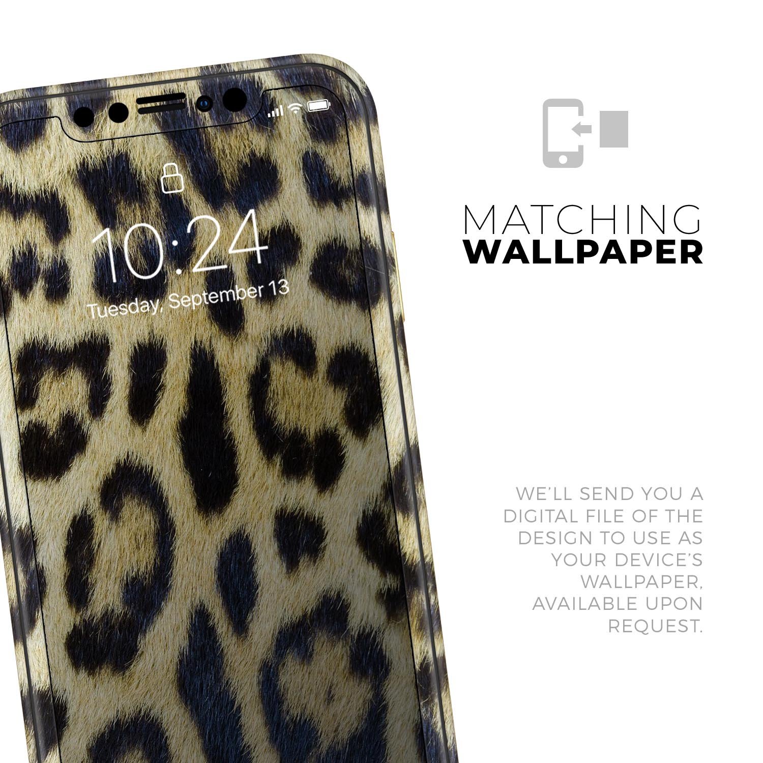 Real Leopard Hide V3 skin for Apple iPhone 14, showcasing a stylish leopard print design on premium vinyl.