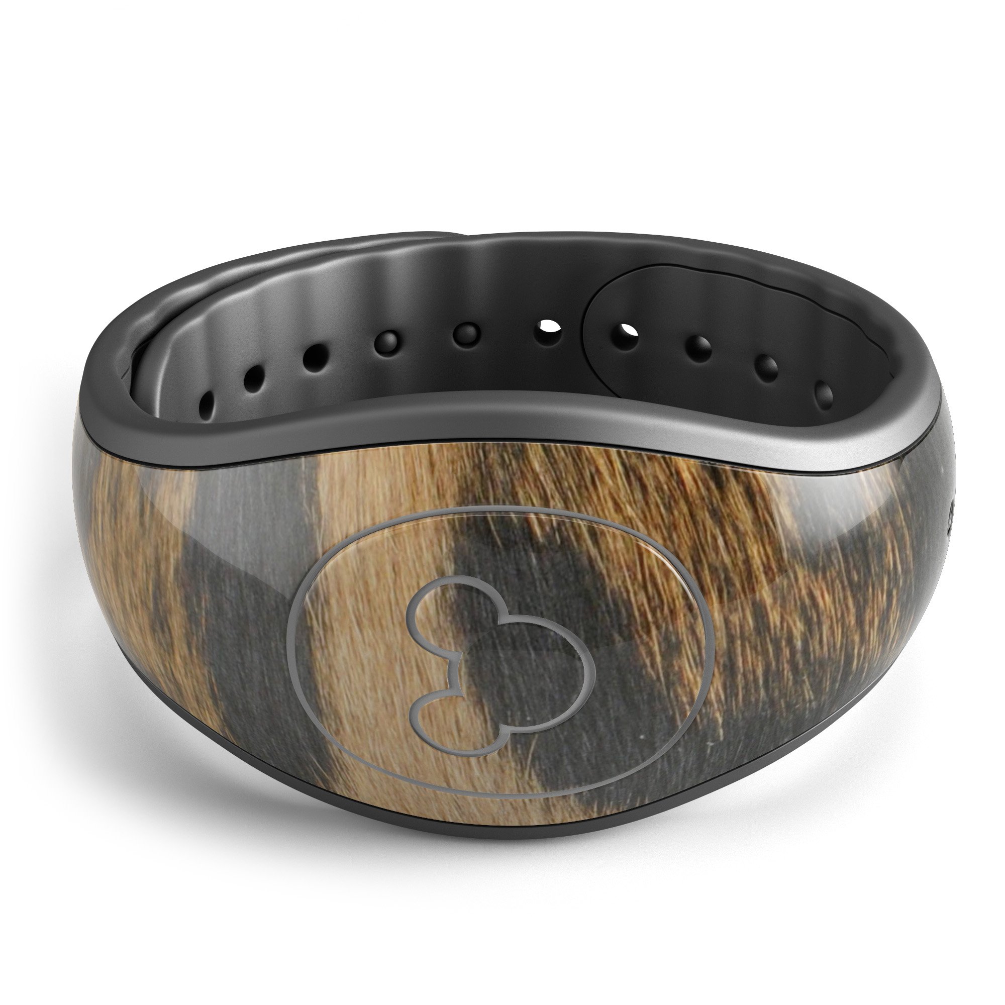 Real Thin Vector Leopard Print Decal Skin Wrap Kit designed for Disney Magic Band, showcasing a stylish leopard print pattern.