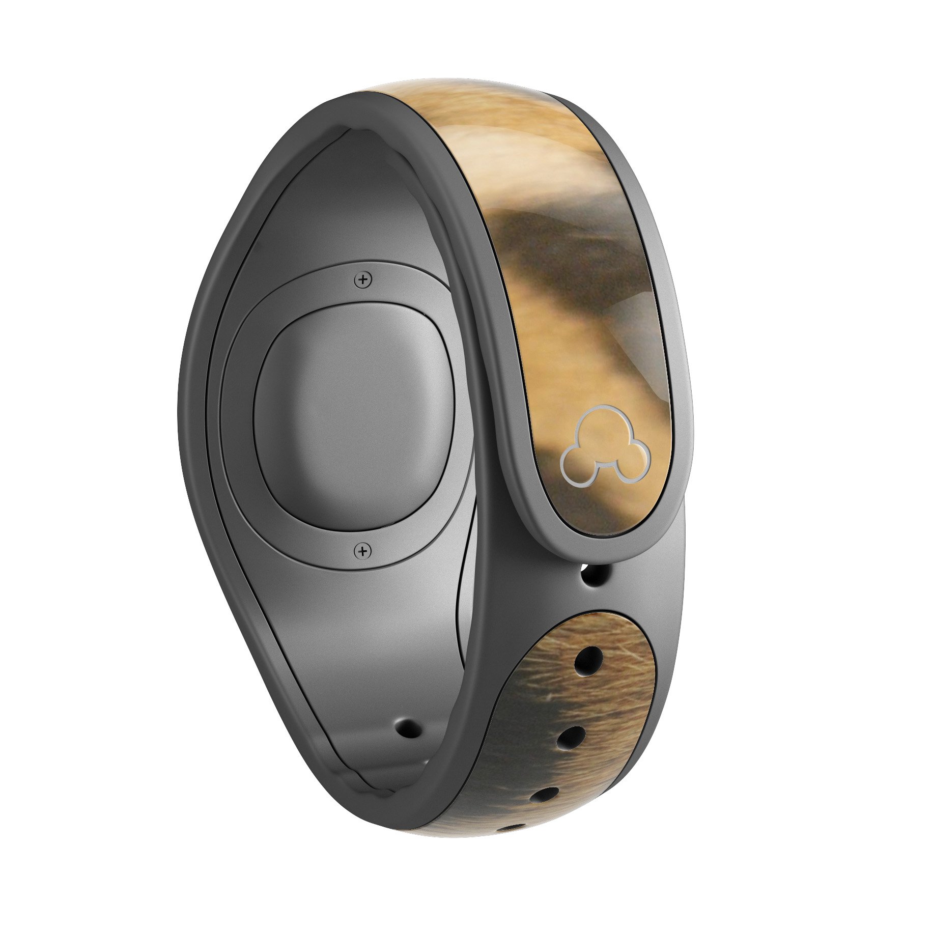 Real Thin Vector Leopard Print Decal Skin Wrap Kit designed for Disney Magic Band, showcasing a stylish leopard print pattern.