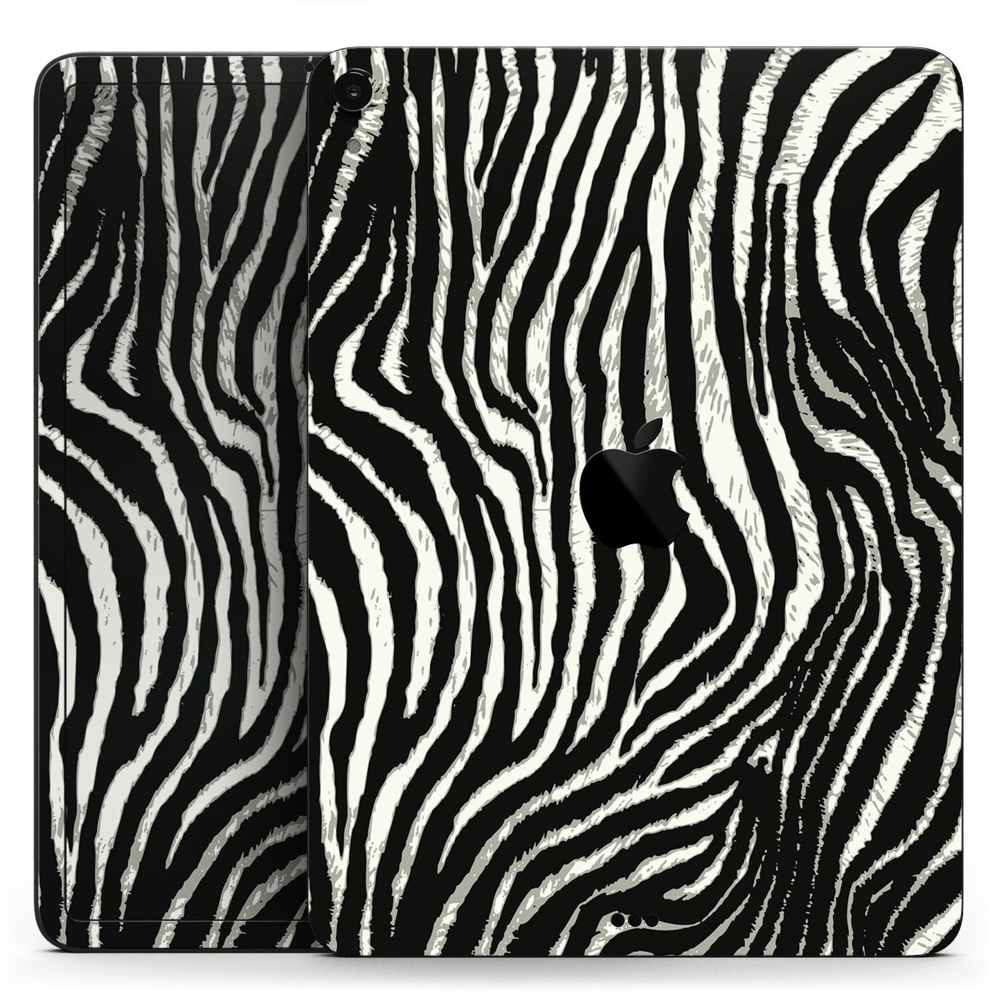 Real Vector Zebra Print skin decal for Apple iPad Pro, showcasing a stylish zebra pattern with a smooth finish.