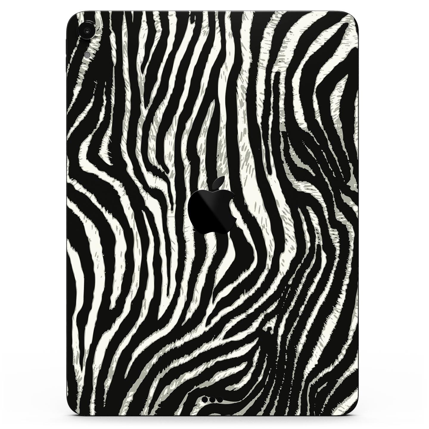 Real Vector Zebra Print skin decal for Apple iPad Pro, showcasing a stylish zebra pattern with a smooth finish.