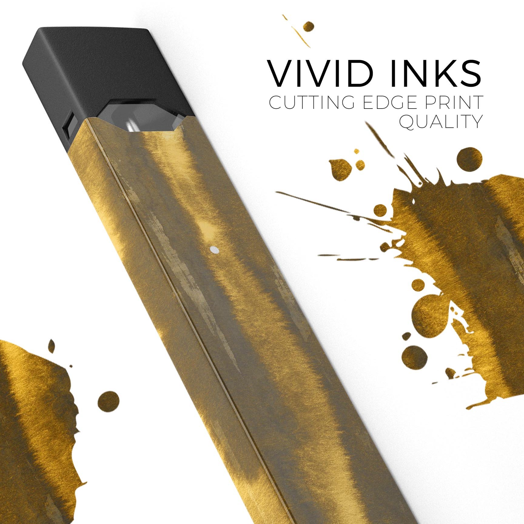 Reflective Golden Forest skin-wrap sticker designed for JUUL vaping device, showcasing a unique and stylish design.