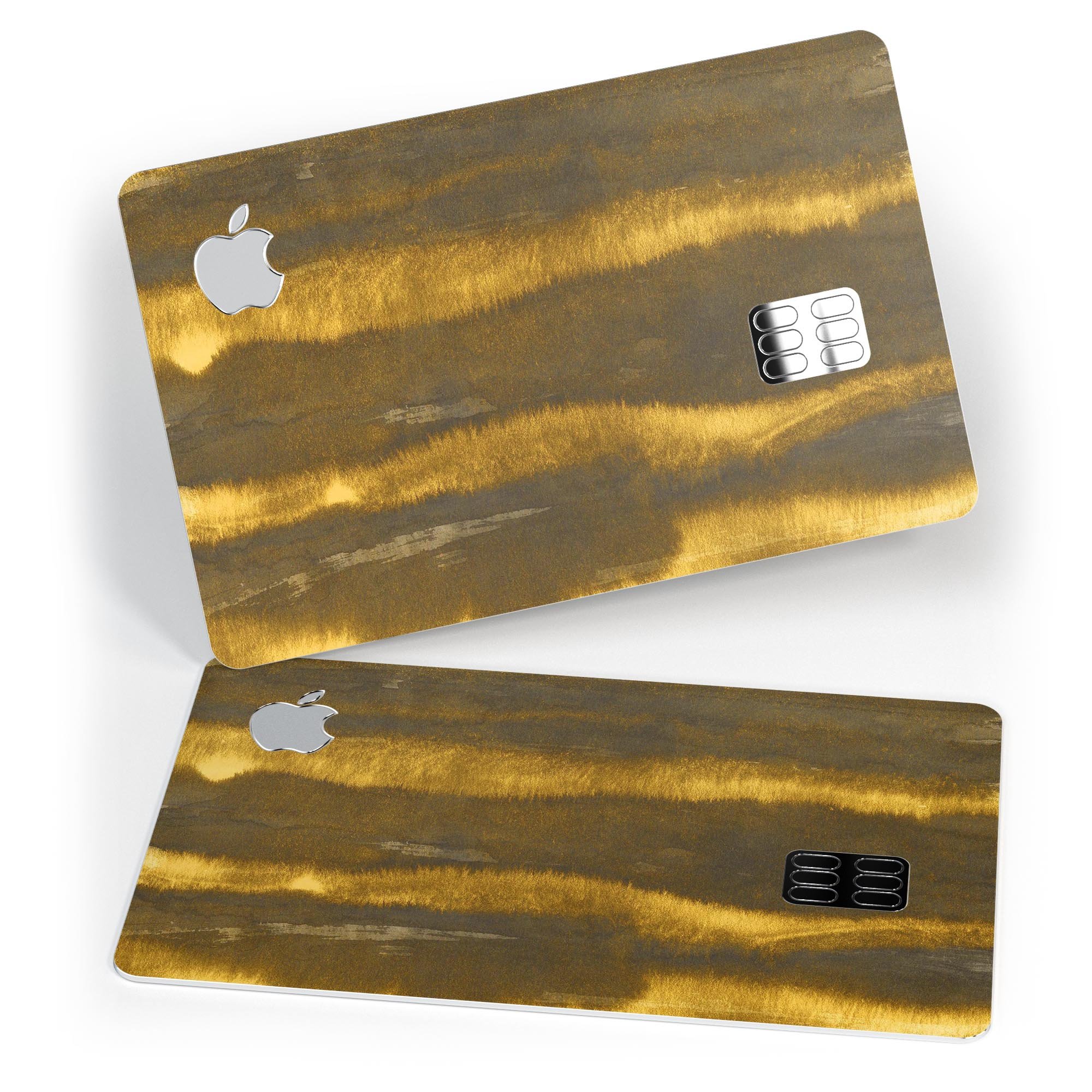 Reflective Golden Forest decal skin-kit for Apple Card, showcasing premium vinyl design and protective features.