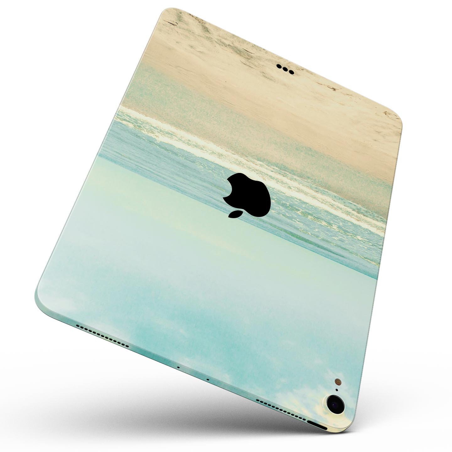 Relaxed Beach full body skin decal for Apple iPad Pro 12.9", showcasing vibrant beach design and premium quality materials.