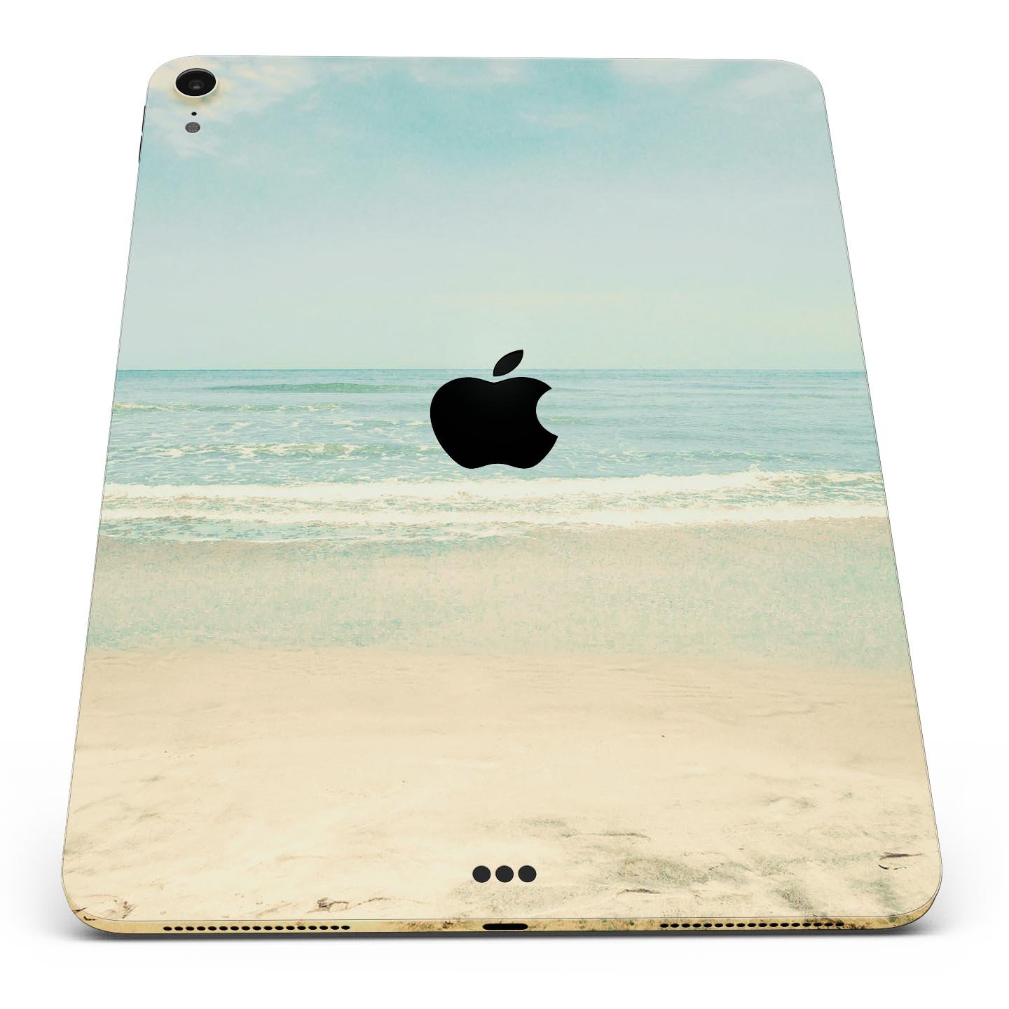 Relaxed Beach full body skin decal for Apple iPad Pro 12.9", showcasing vibrant beach design and premium quality materials.