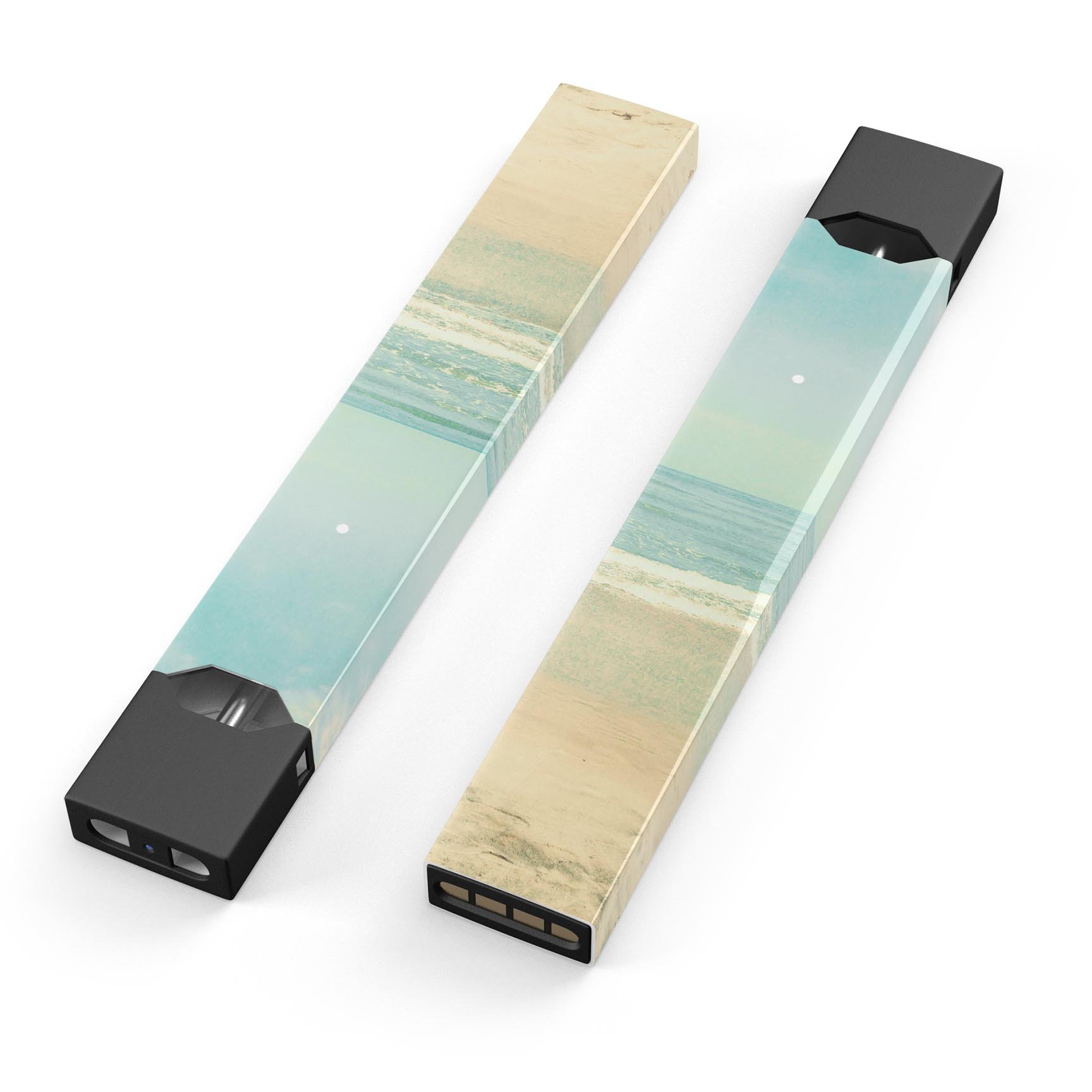 Relaxed Beach Premium Decal Protective Skin-Wrap Sticker designed for JUUL vaping device, showcasing vibrant colors and a sleek finish.