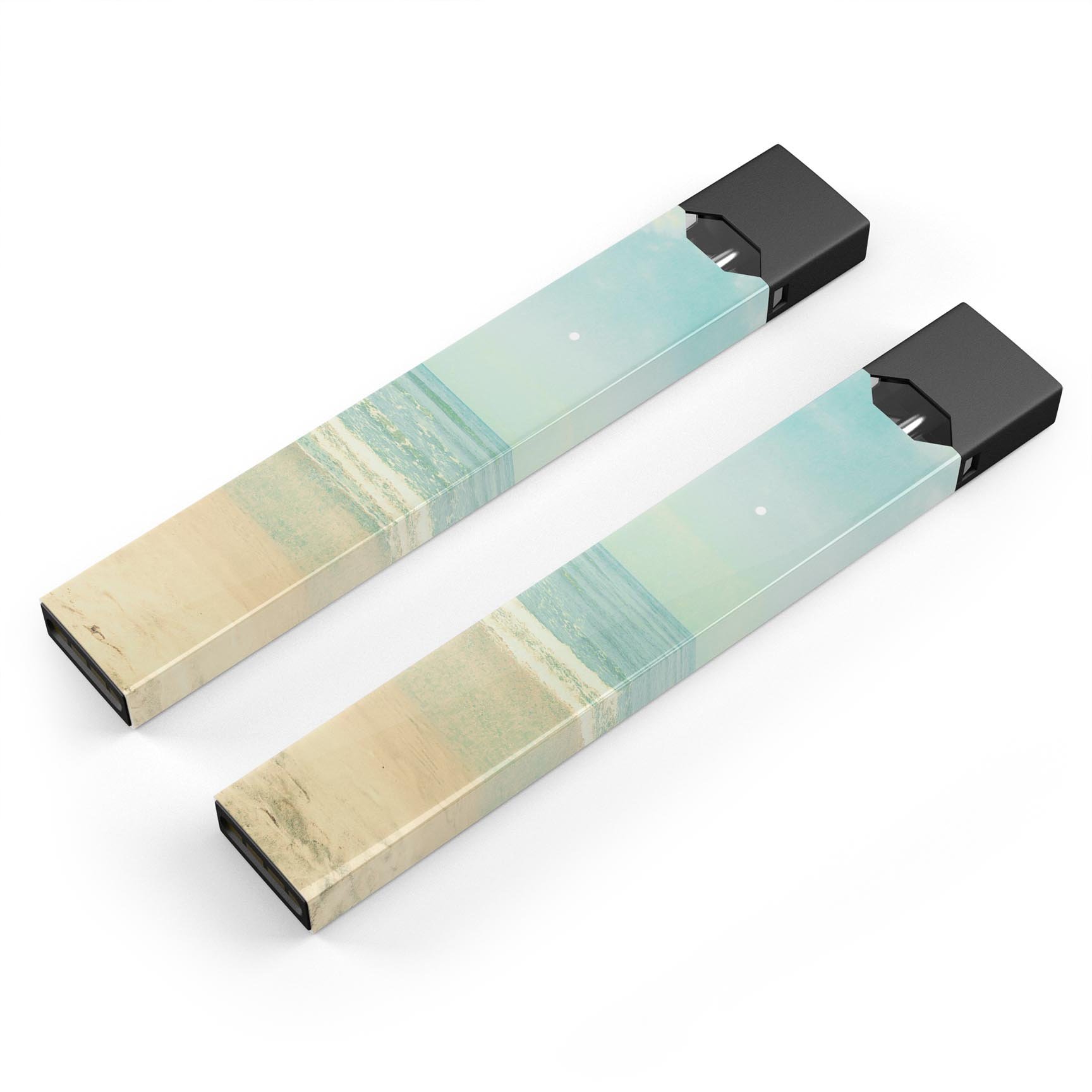 Relaxed Beach Premium Decal Protective Skin-Wrap Sticker designed for JUUL vaping device, showcasing vibrant colors and a sleek finish.