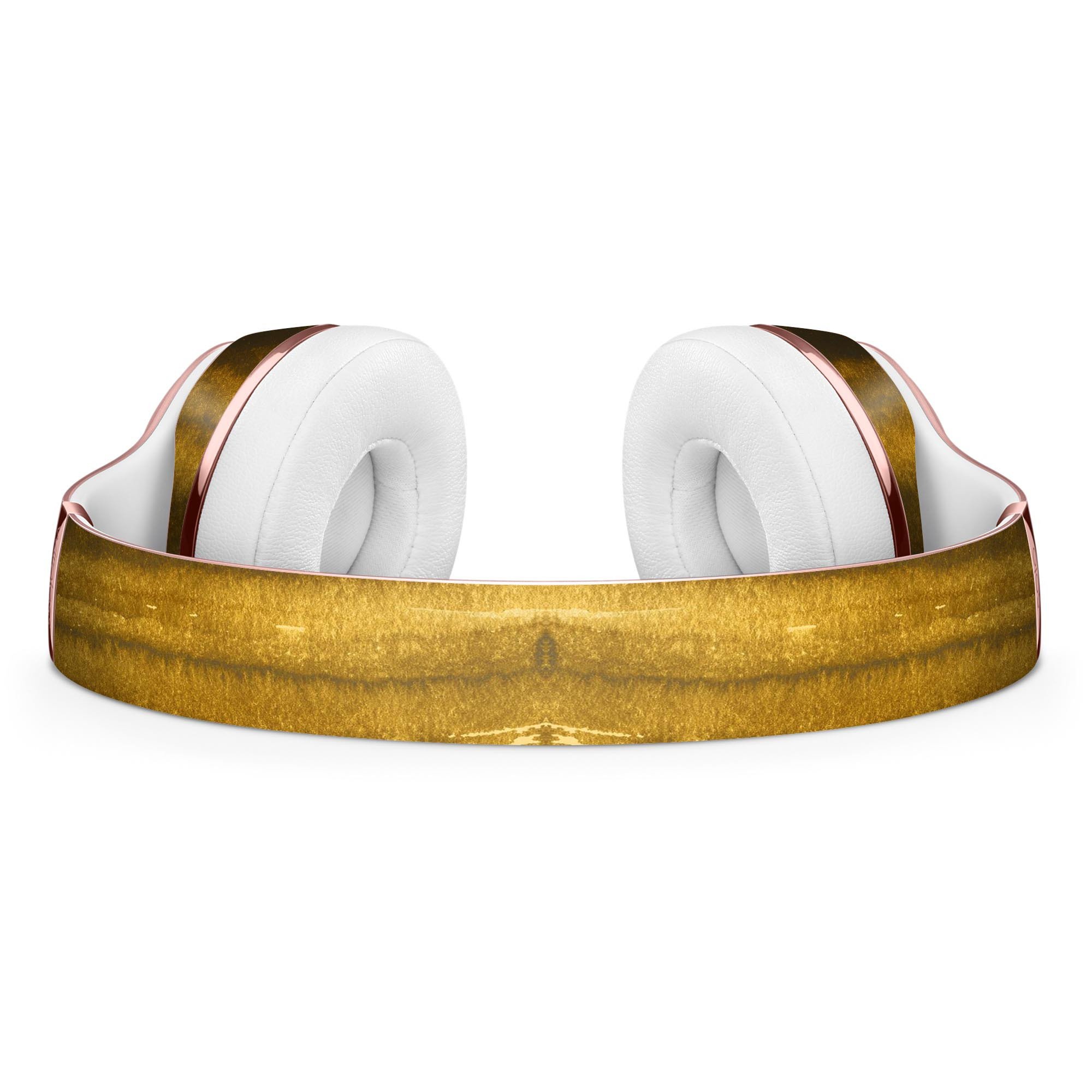 Resting Golden Sediment Full-Body Skin Kit for Beats by Dre Solo 3, showcasing a stylish golden design that protects headphones.