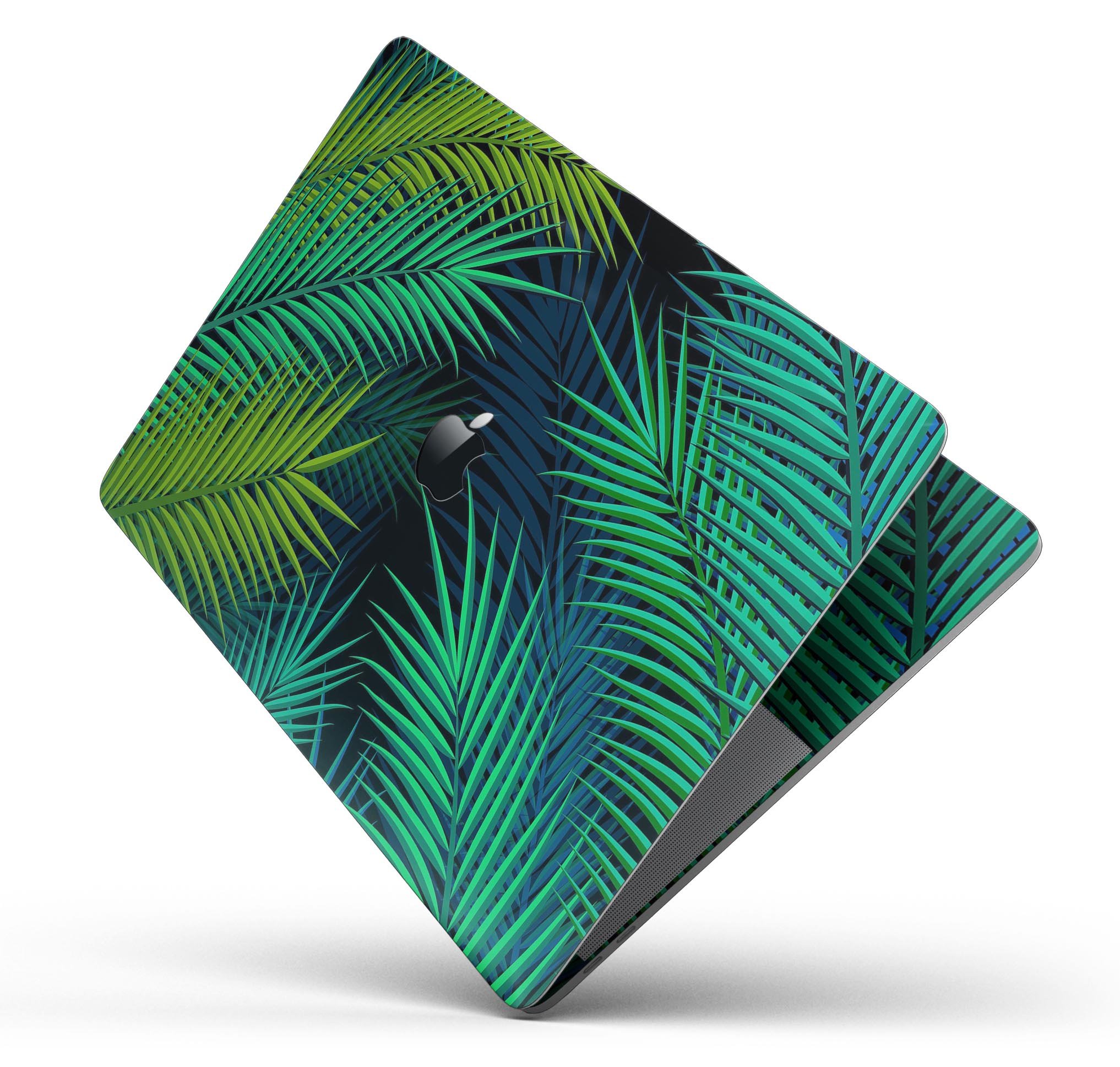 Retro Summer Jungle skin decal wrap kit for Apple MacBook, showcasing vibrant jungle design and premium vinyl material.