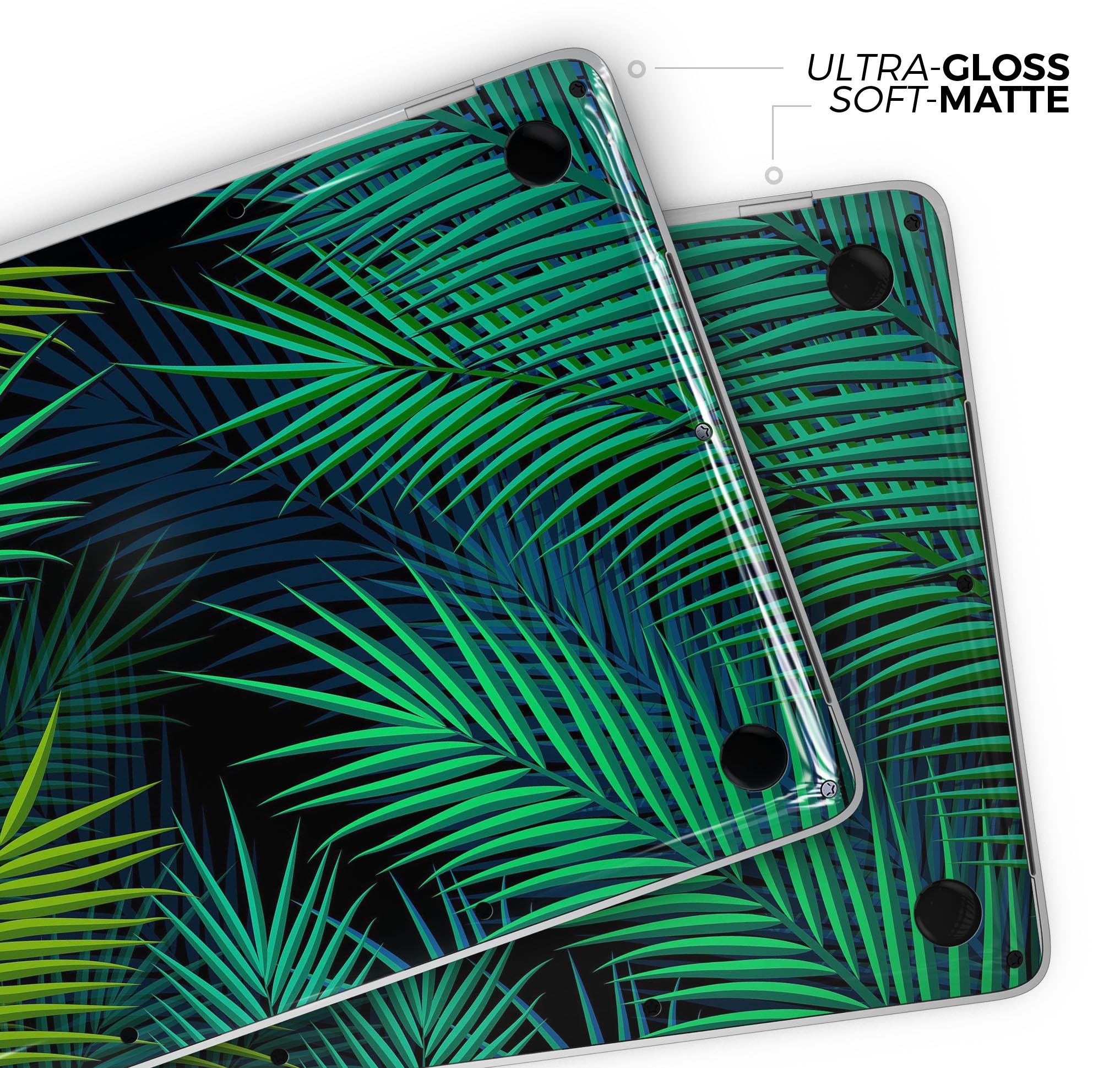 Retro Summer Jungle skin decal wrap kit for Apple MacBook, showcasing vibrant jungle design and premium vinyl material.