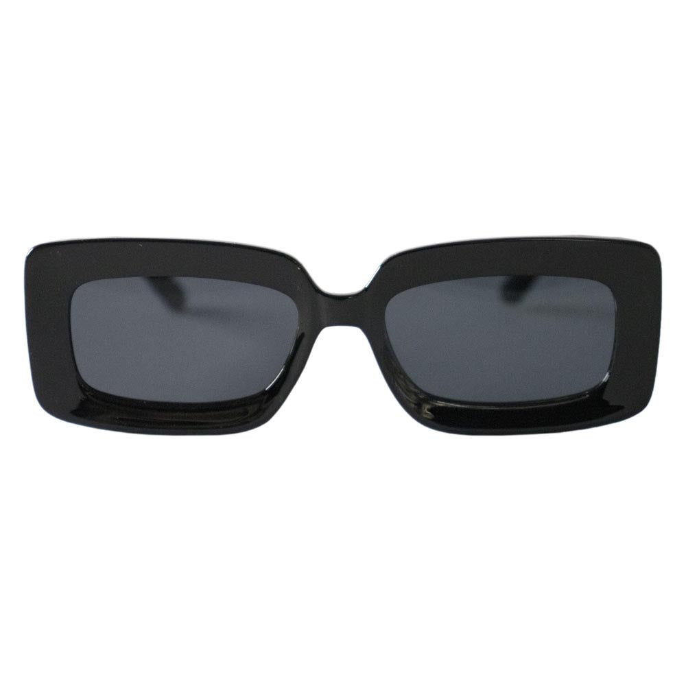 River polarized sunglasses featuring a square frame in glossy finish, available in classic black and torte colors.