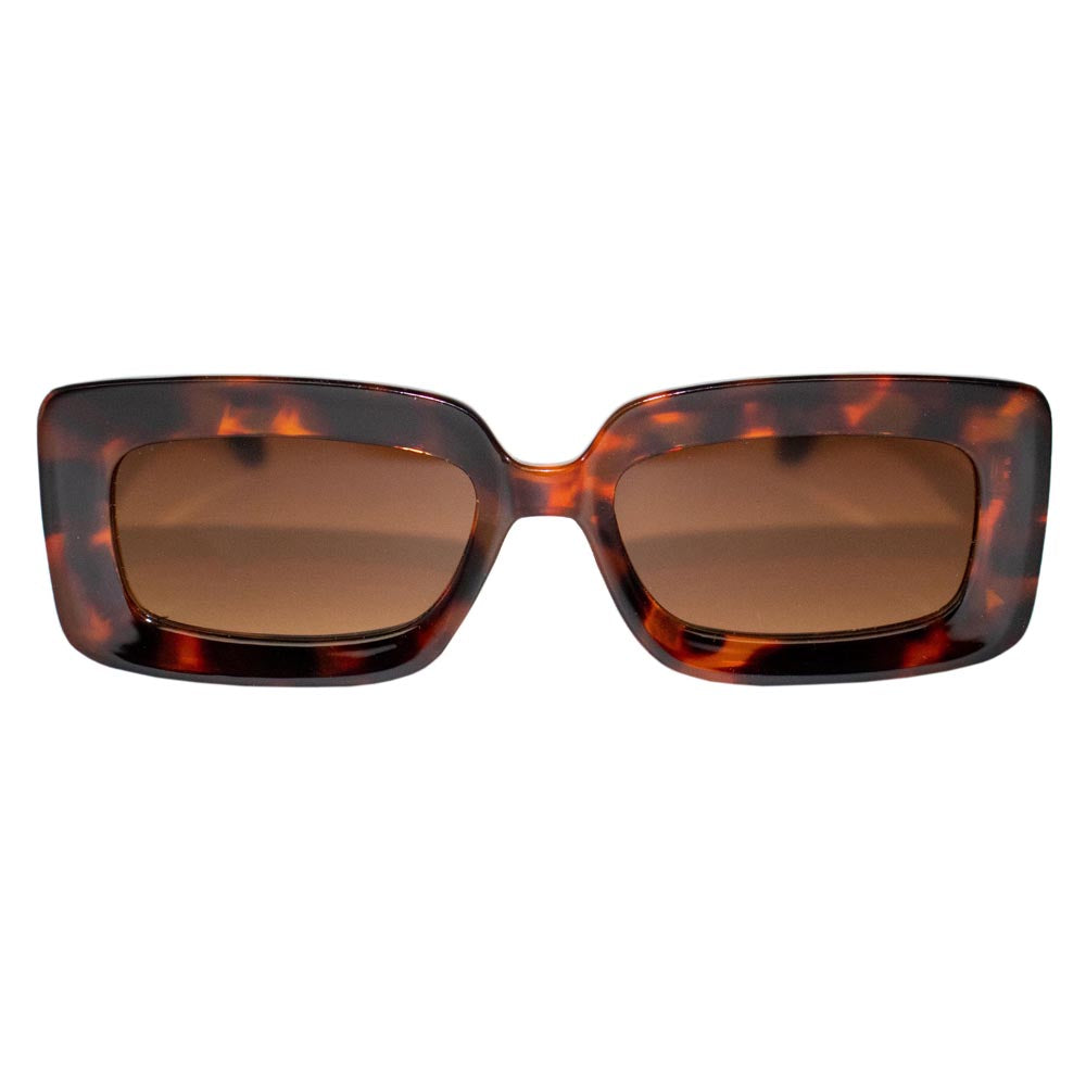 River polarized sunglasses featuring a square frame in glossy finish, available in classic black and torte colors.