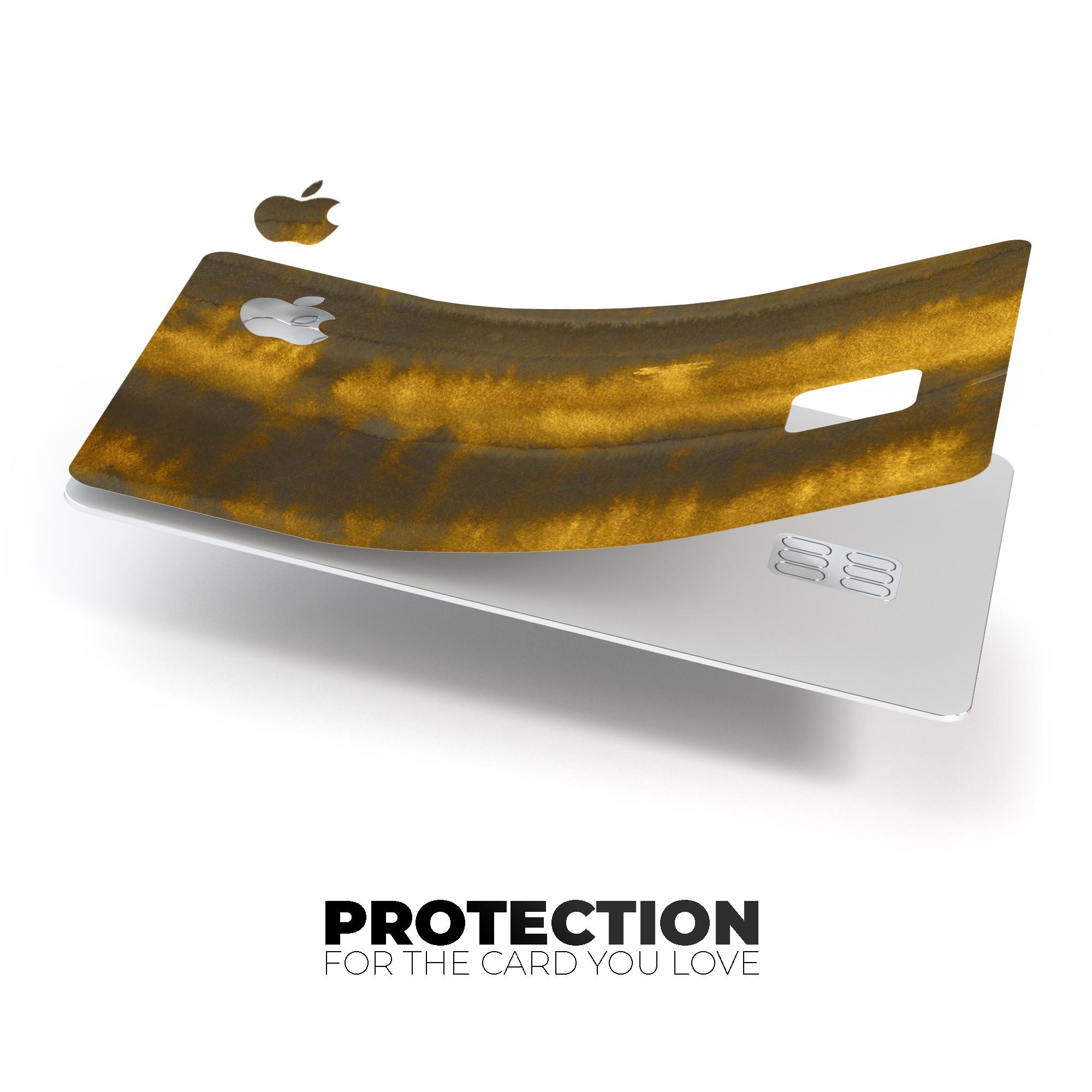 Protective card skin and Apple logo.