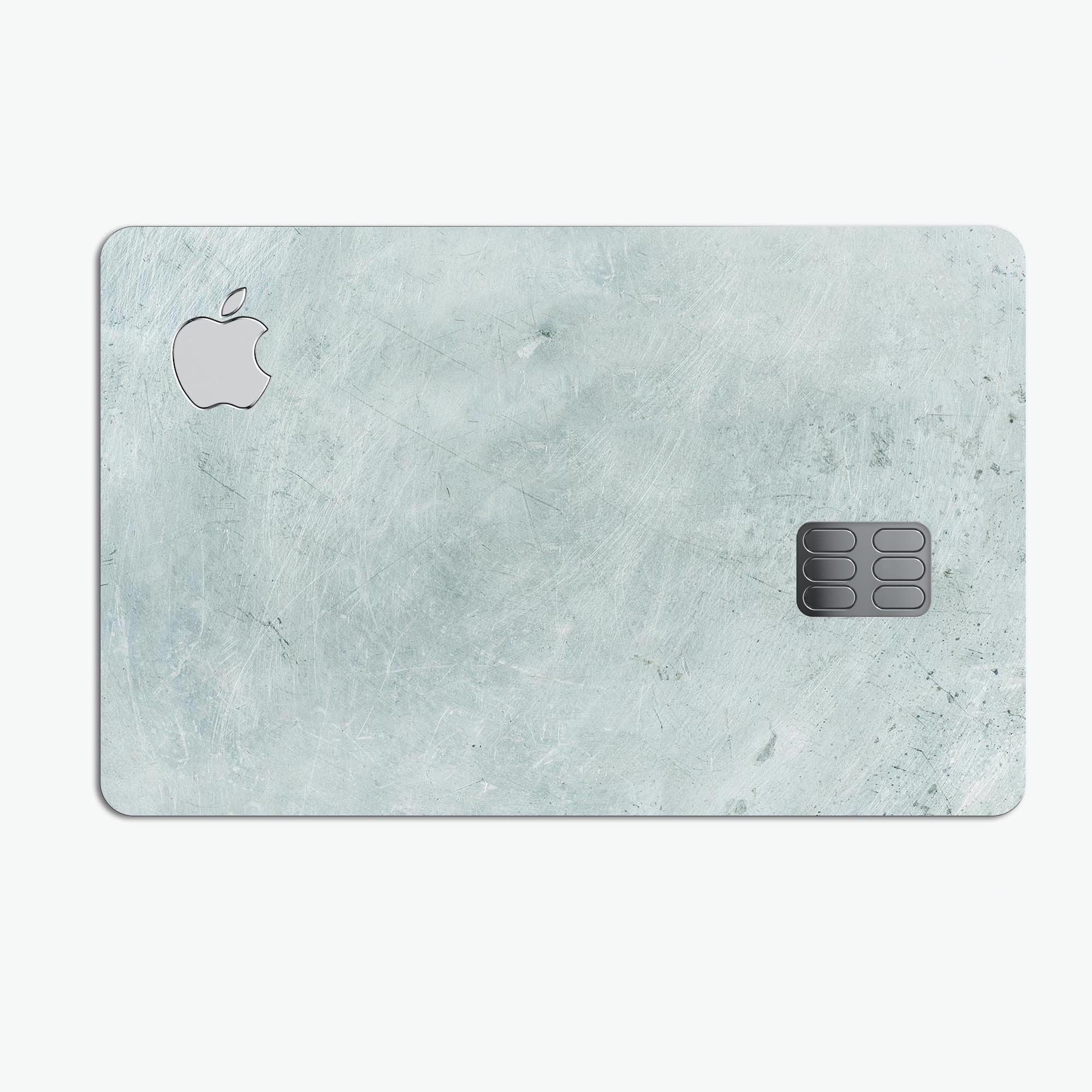 Rustic Mint Textured Surface V3 decal skin for Apple Card, showcasing its premium vinyl texture and stylish design.