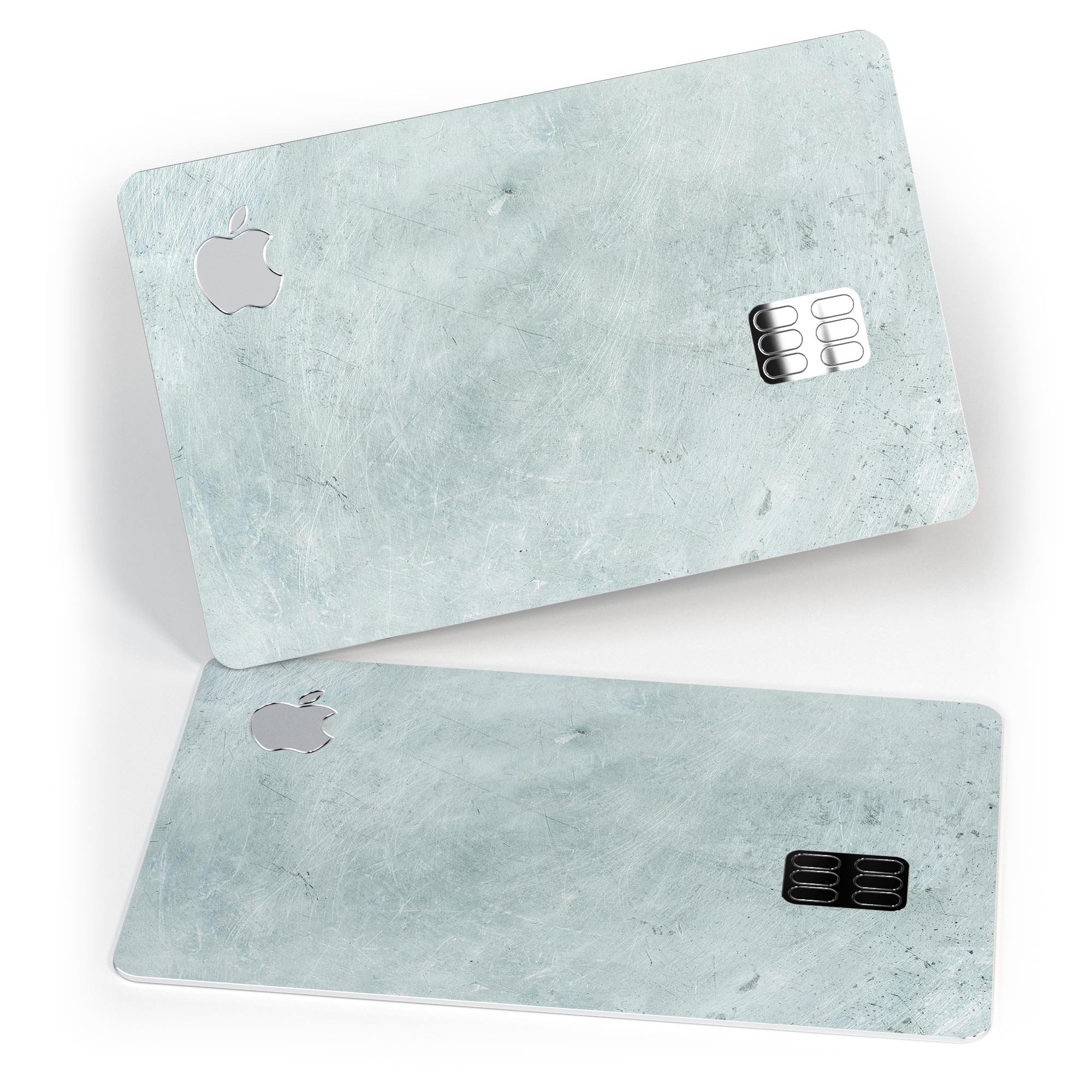 Rustic Mint Textured Surface V3 decal skin for Apple Card, showcasing its premium vinyl texture and stylish design.